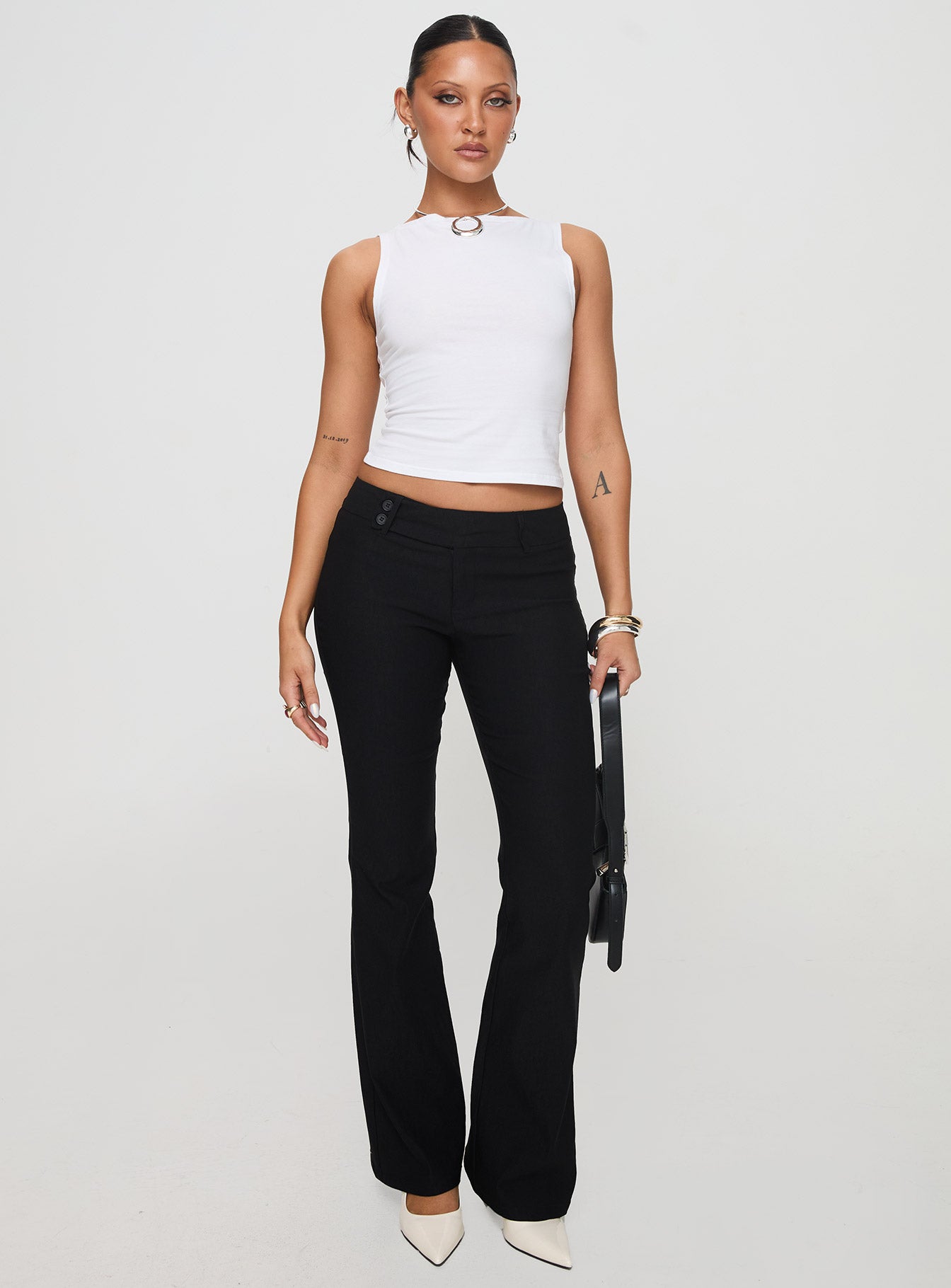 Fitzy High Neck Top White - Image 3