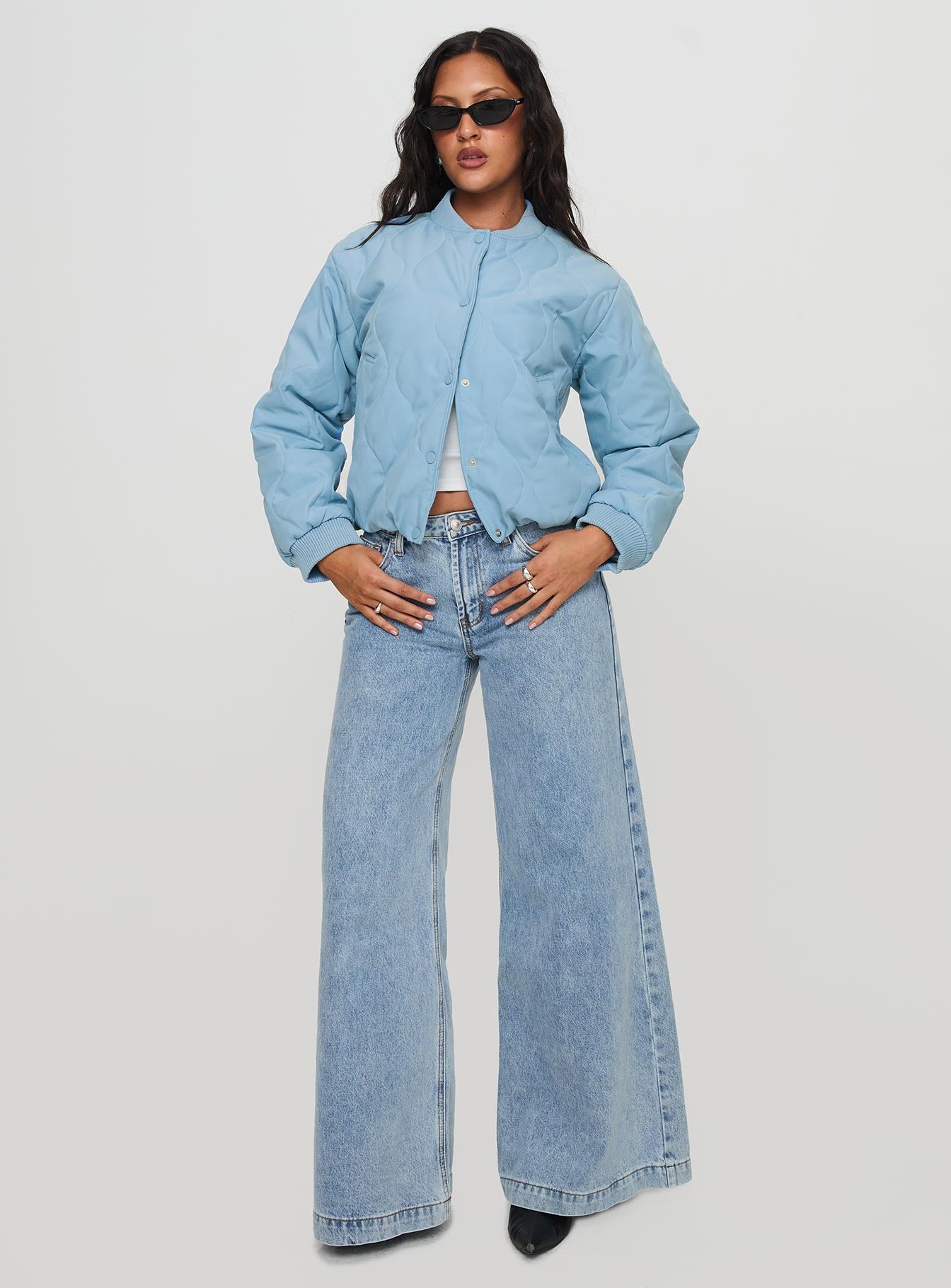 Qwynne Quilted Jacket Blue - Image 2