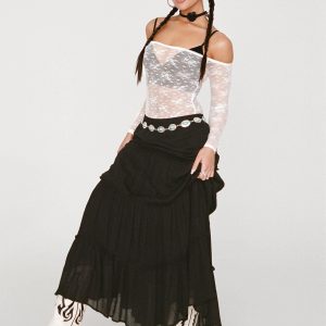 Miriah Maxi Skirt Black