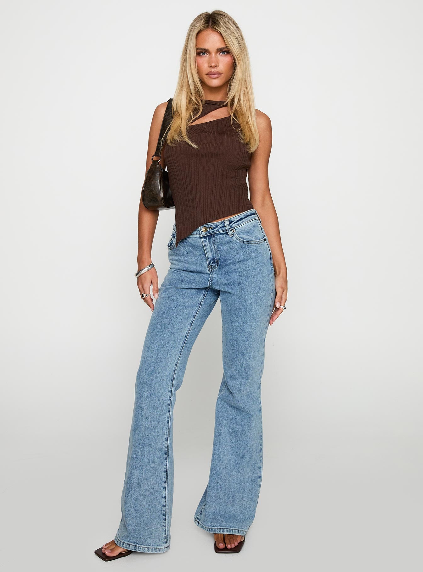Magic Mirror Mid Rise Bootleg Jeans Ice Wash Tall - Image 3