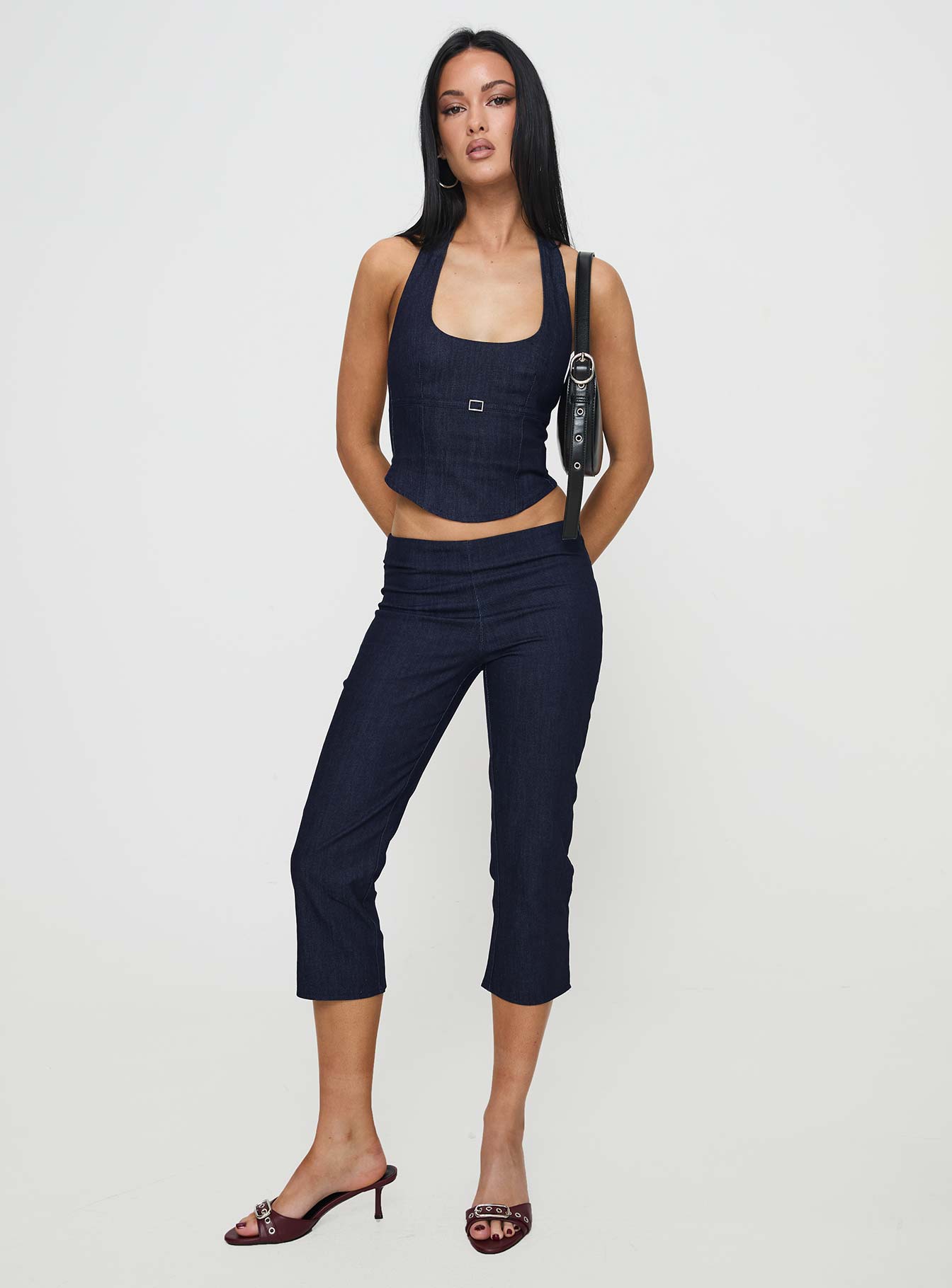 Nasya Halter Top Indigo - Image 3