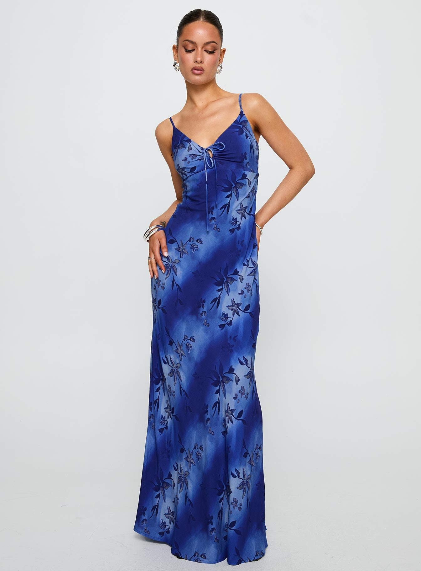 Lauraline Maxi Dress Blue - Image 3