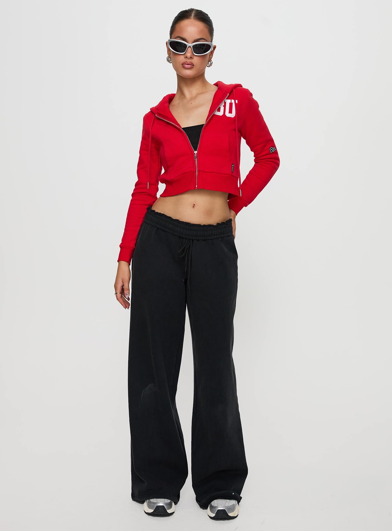 BU MIA Zip Sweater Red - Image 3