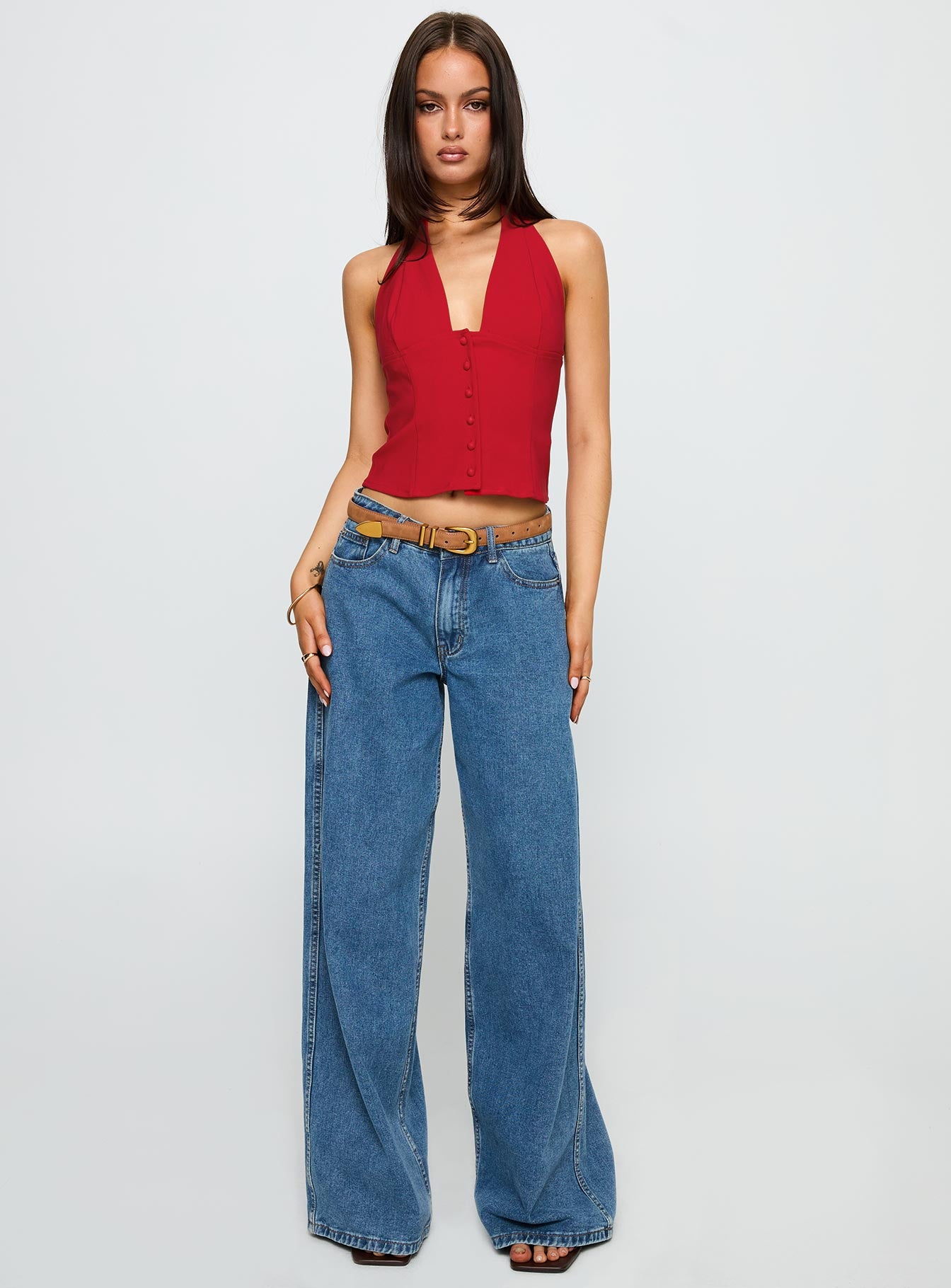 Serefina Halter Top Red - Image 3