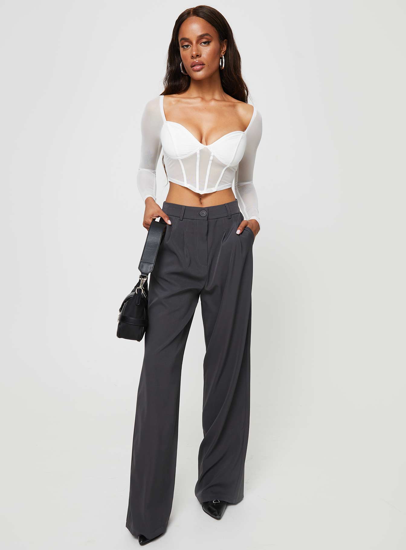 Maranta Long Sleeve Top White - Image 3