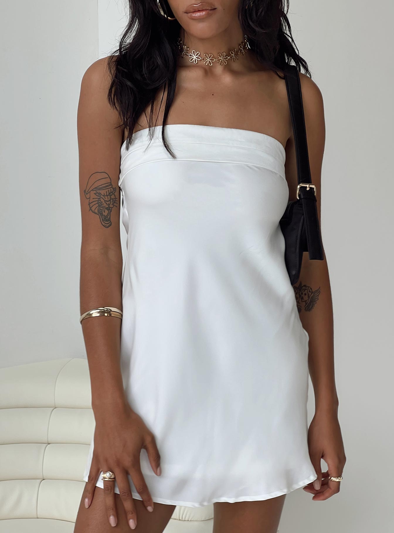 Phillipa Mini Dress White - Image 2