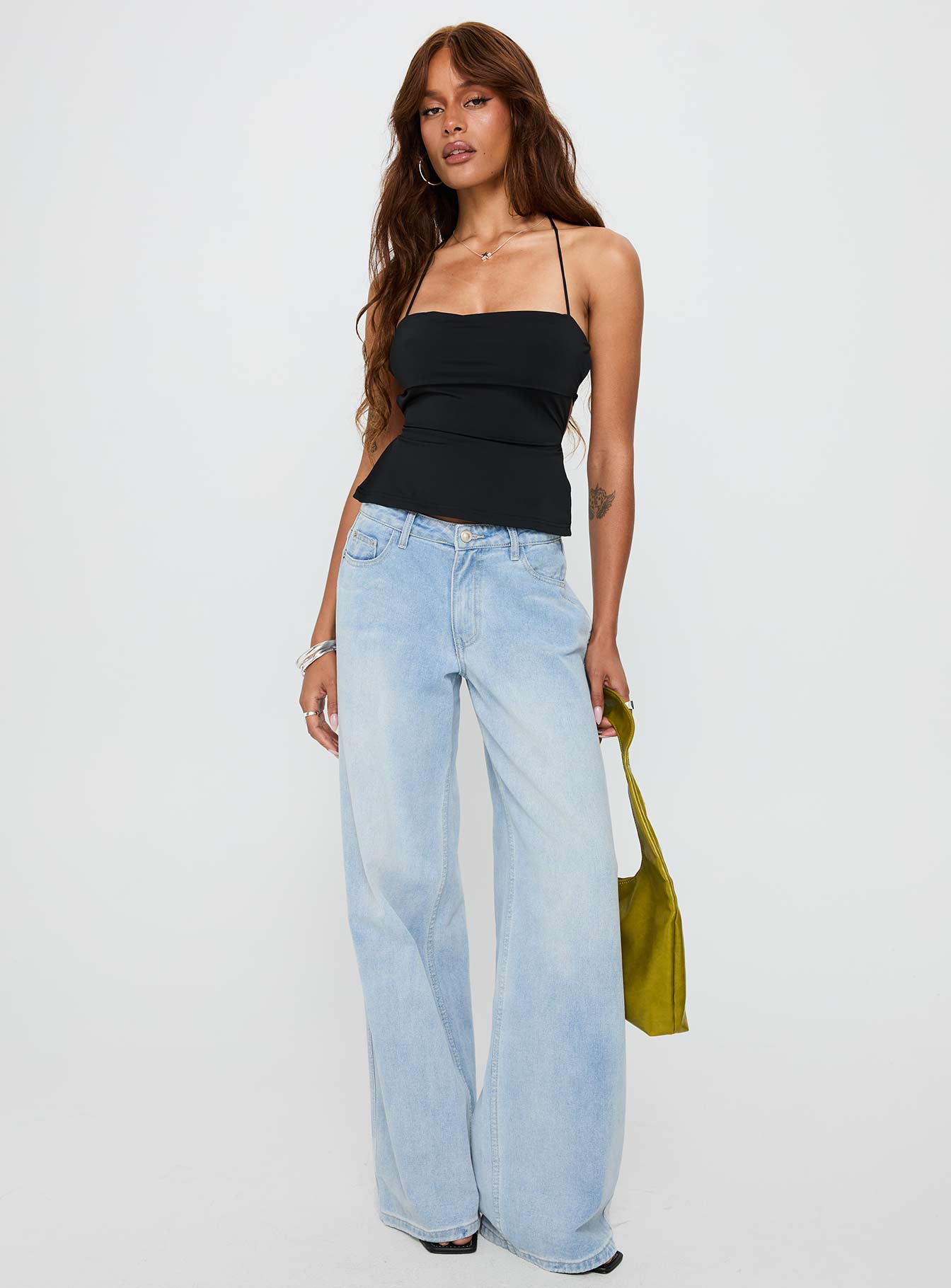 In The End Tie Back Top Black - Image 2