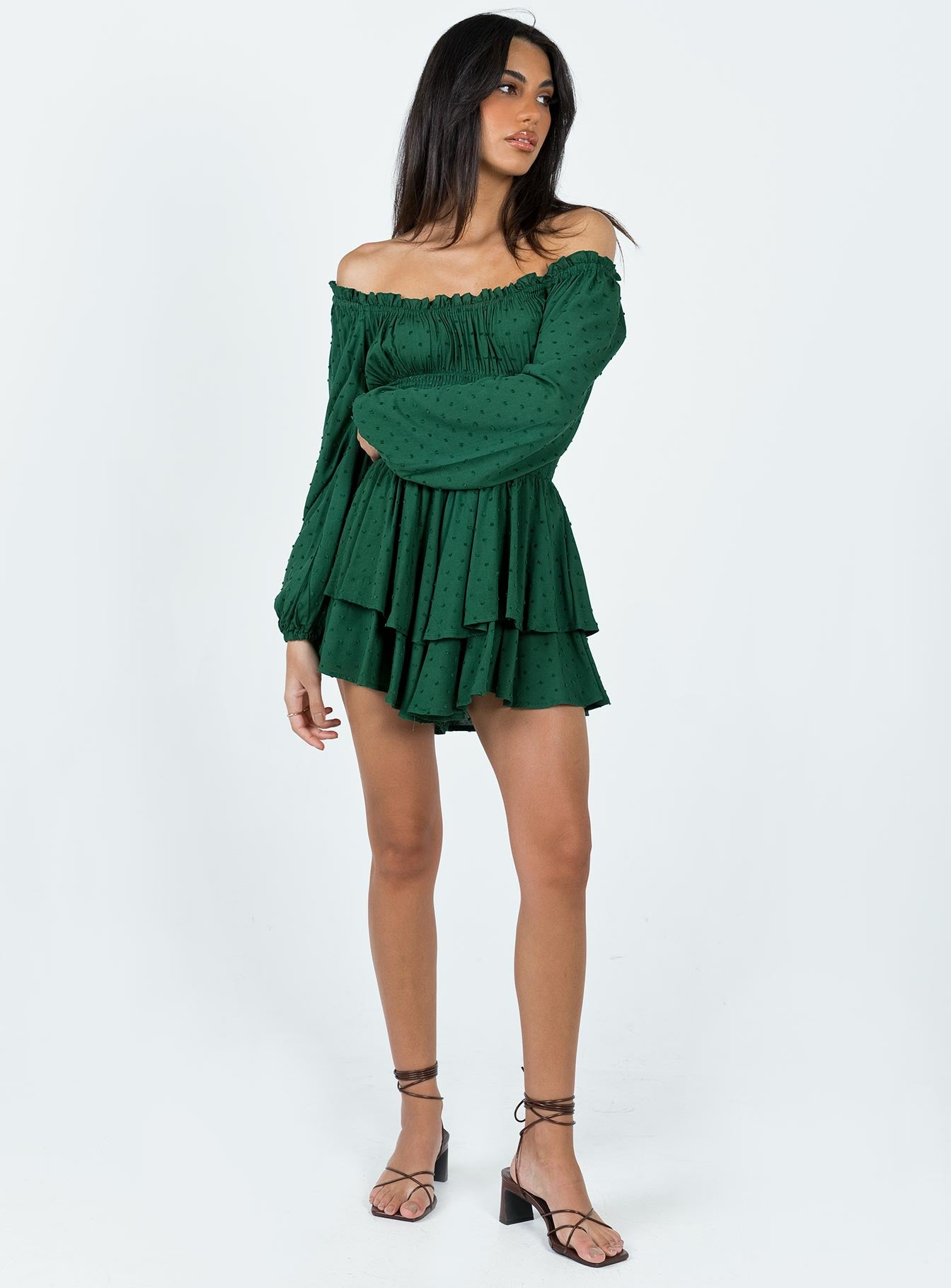 The Love Galore Long Sleeve Romper Green - Image 3