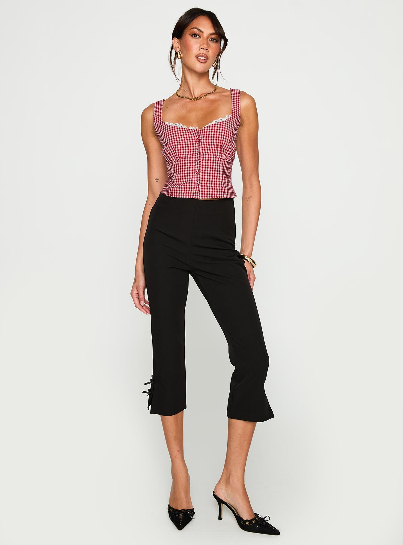 Bruncheon Top Red / White - Image 6