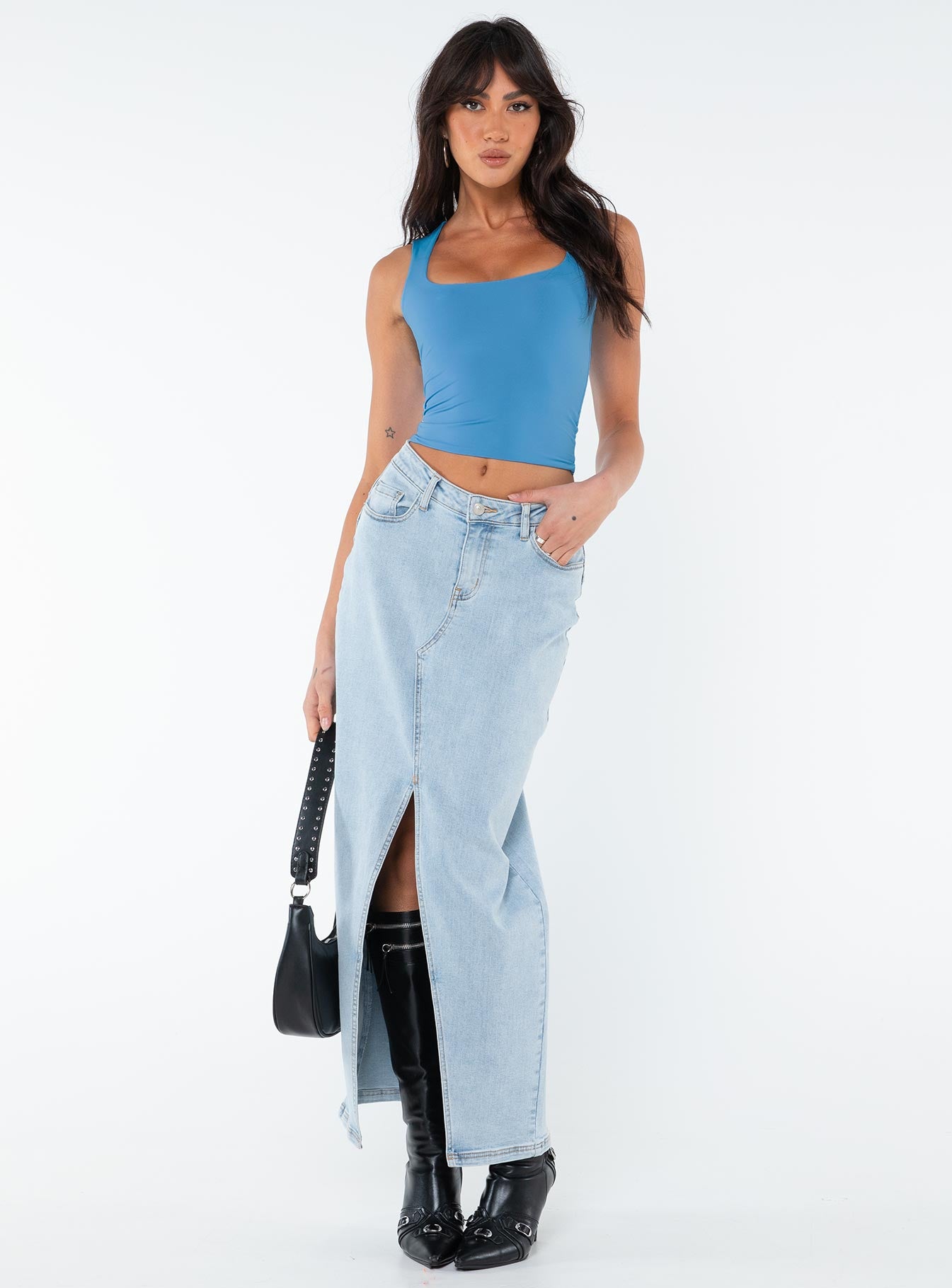 Back In Time Top Blue - Image 3