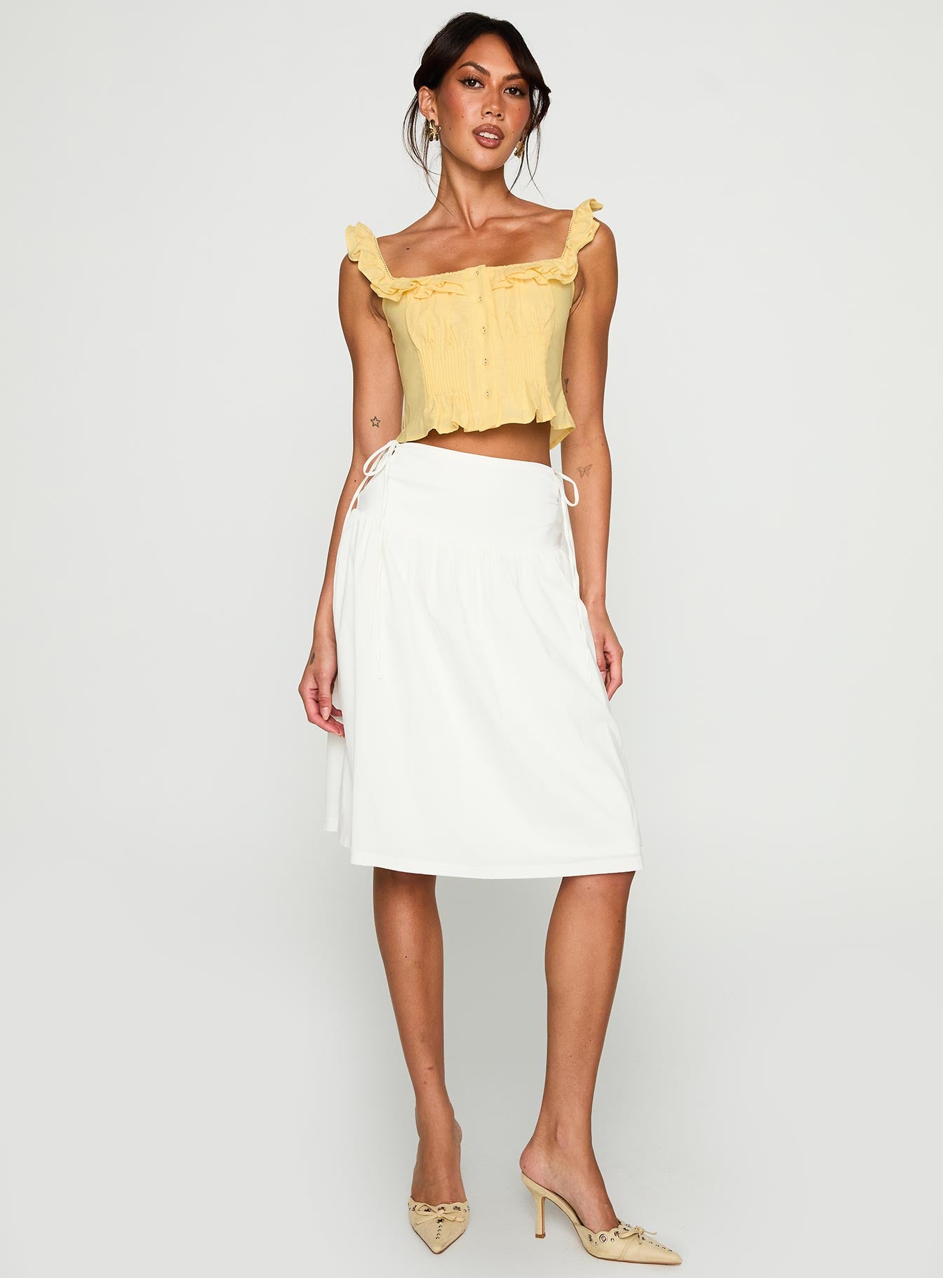 Isadoria Frill Top Yellow - Image 6