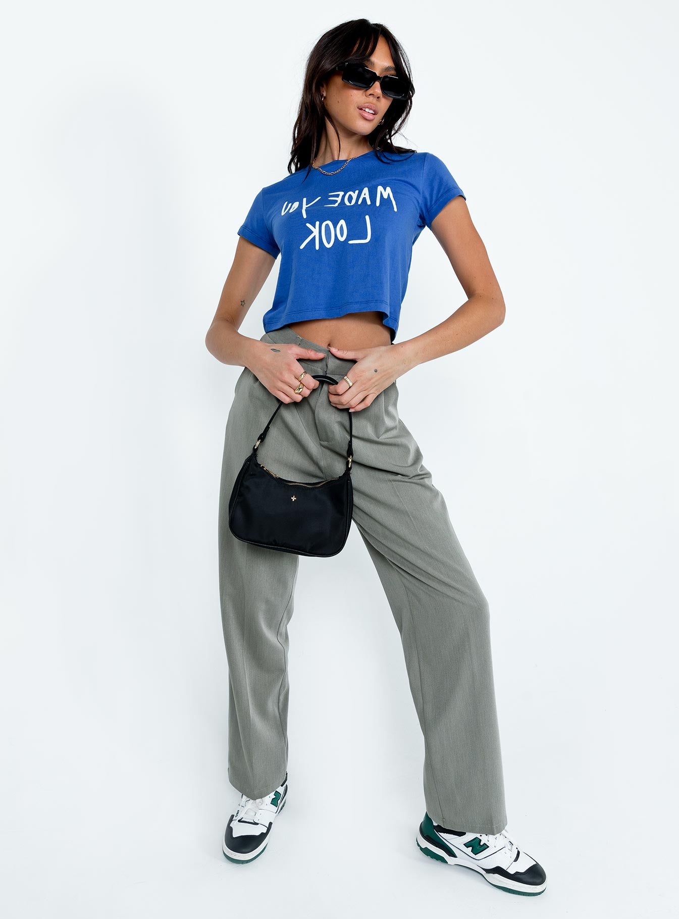 Made You Look Shrunken Tee Blue - Image 3