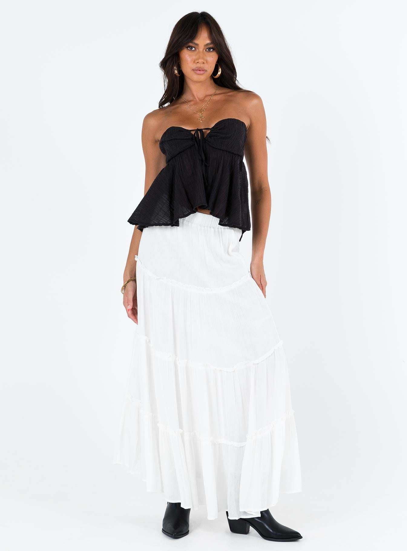 Long Summer Nights Top Black Low Impact - Image 4