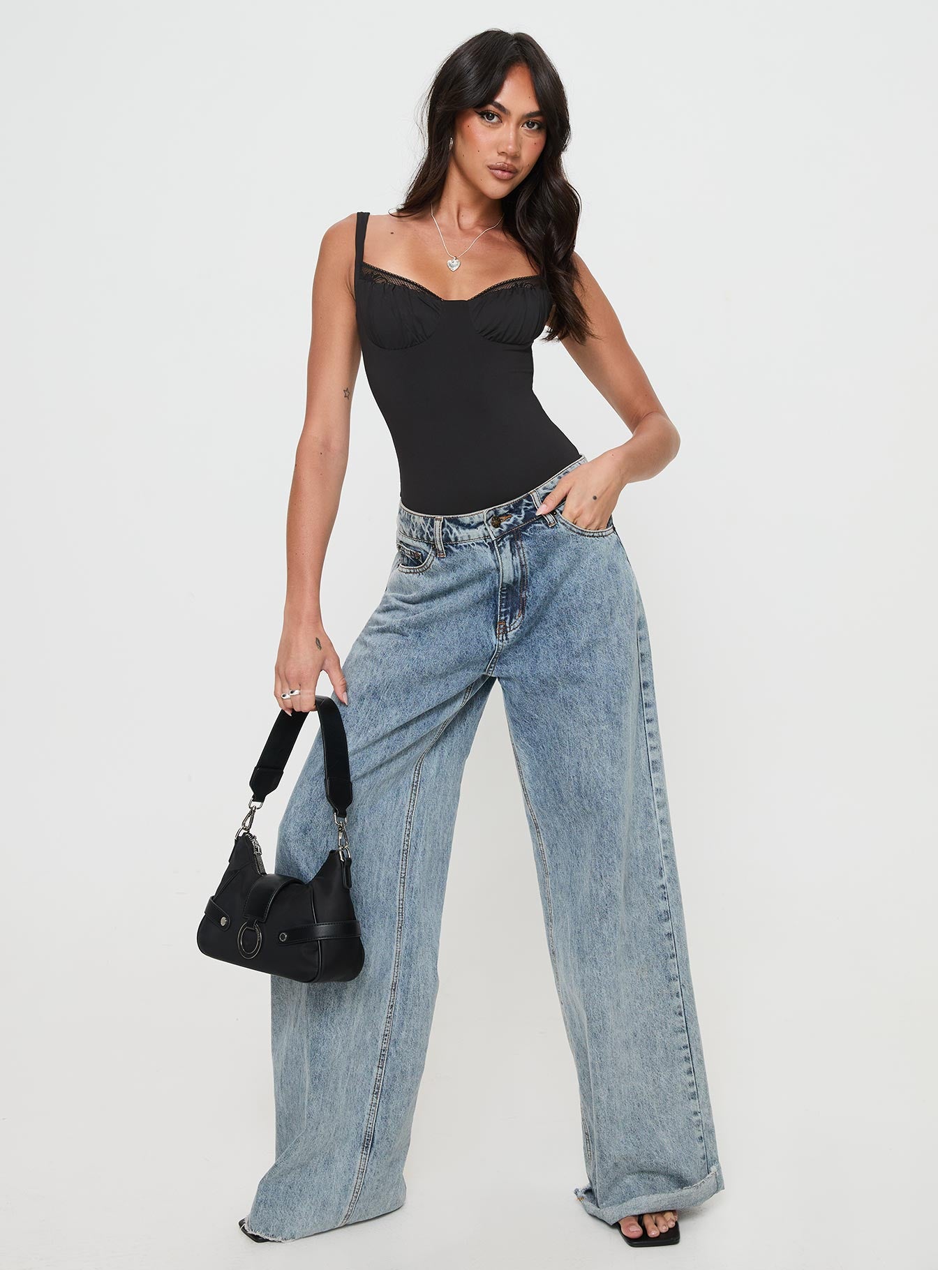 Peekaboo Bodysuit Black - Image 3