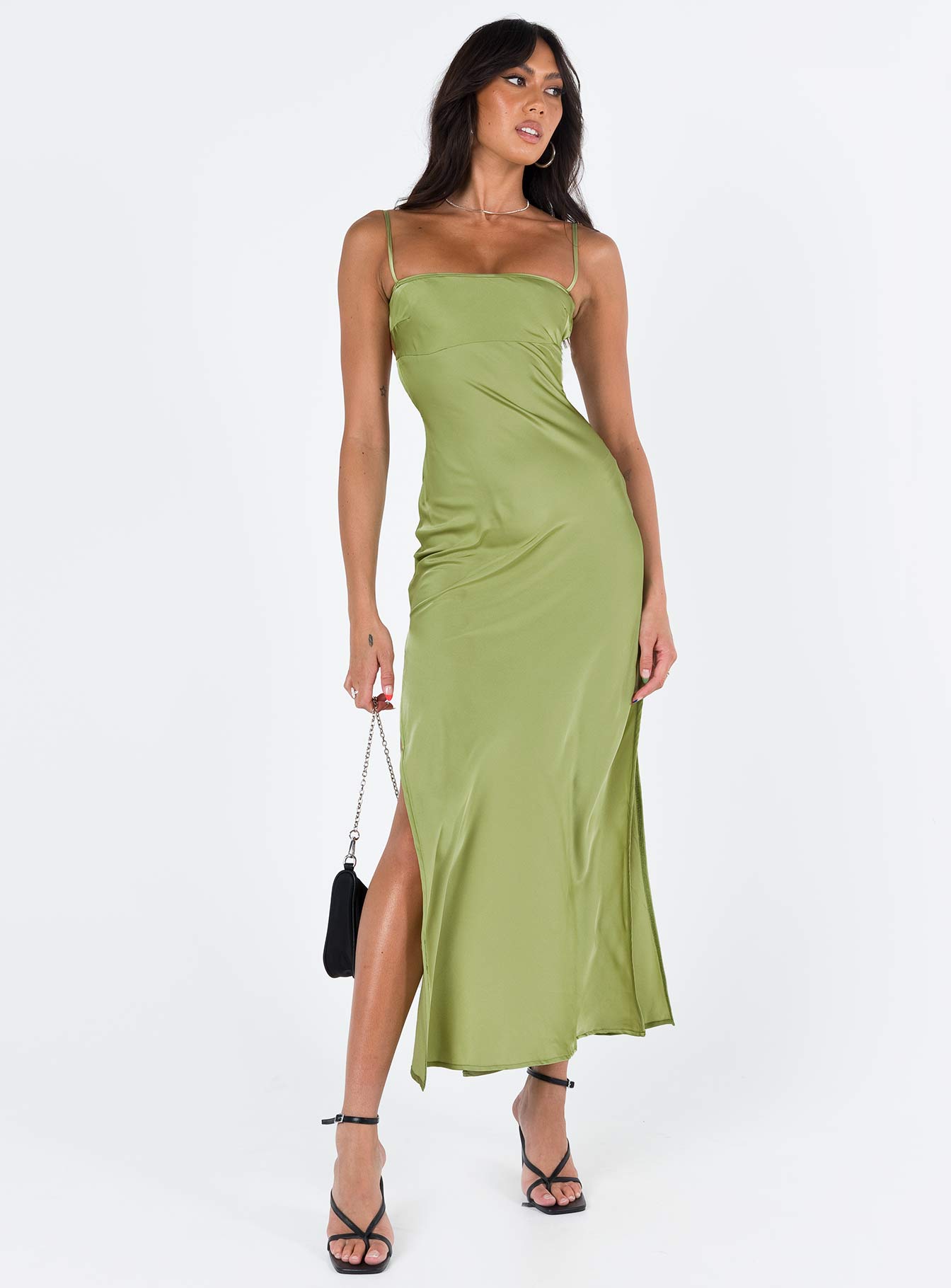 Leyana Maxi Dress Green - Image 3