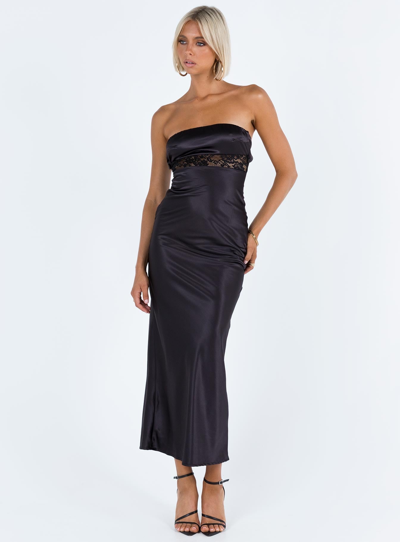 Bellwood Strapless Maxi Dress Black - Image 3