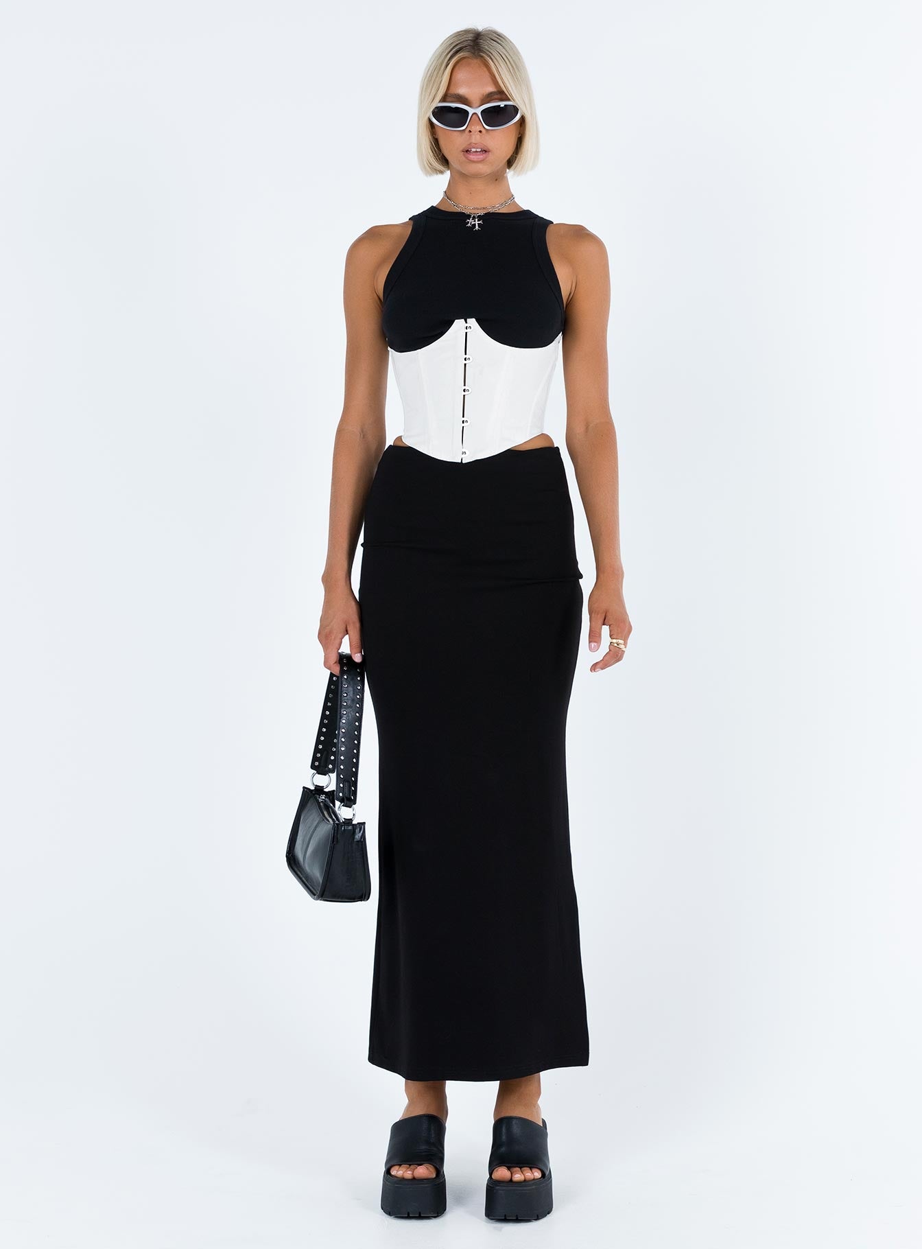 Rosina Underbust Corset White - Image 3