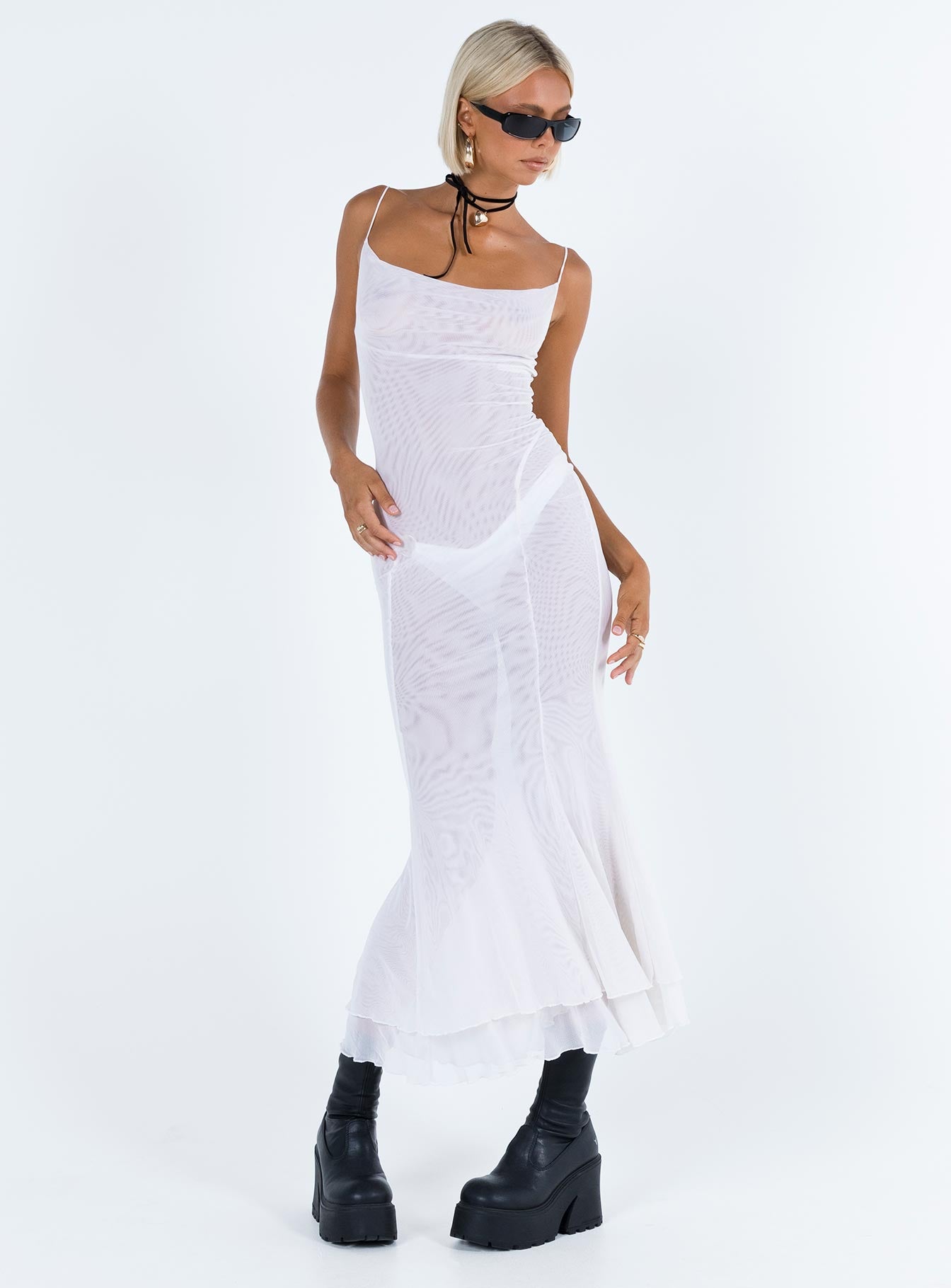 Sikora Vintage Maxi Dress White - Image 5