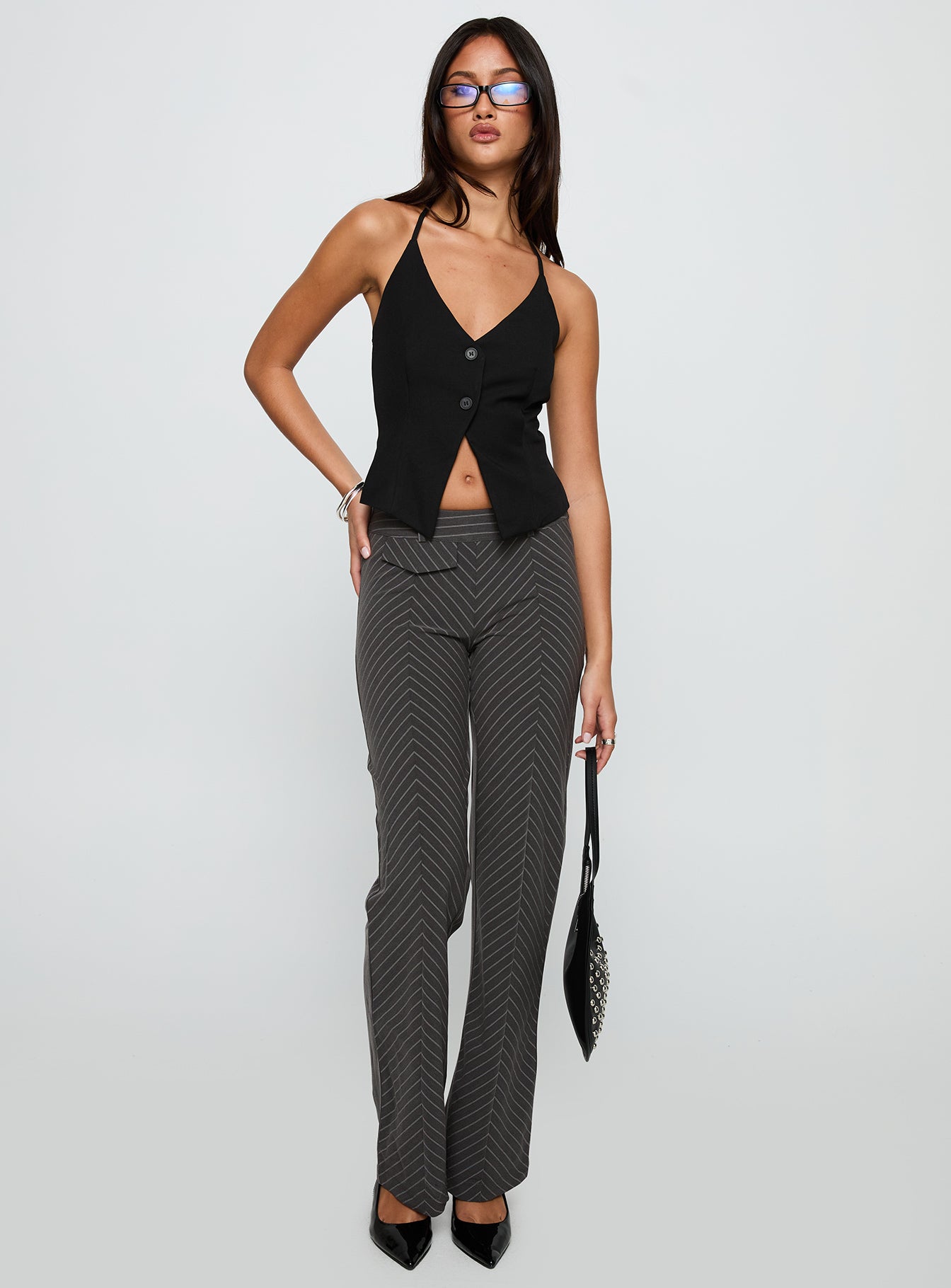 No Sleep Halter Top Black - Image 3