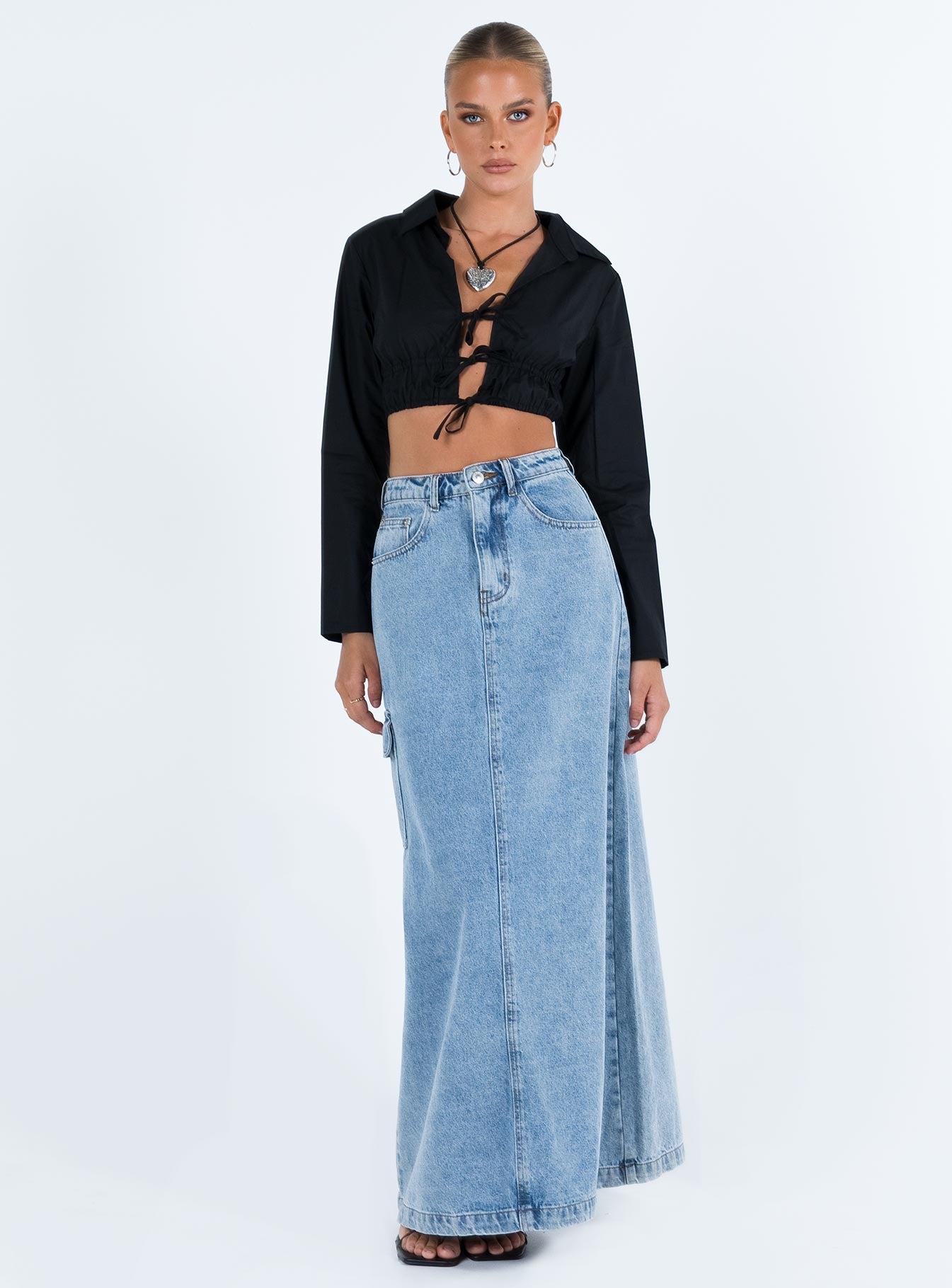 Corio Long Sleeve Top Black - Image 3