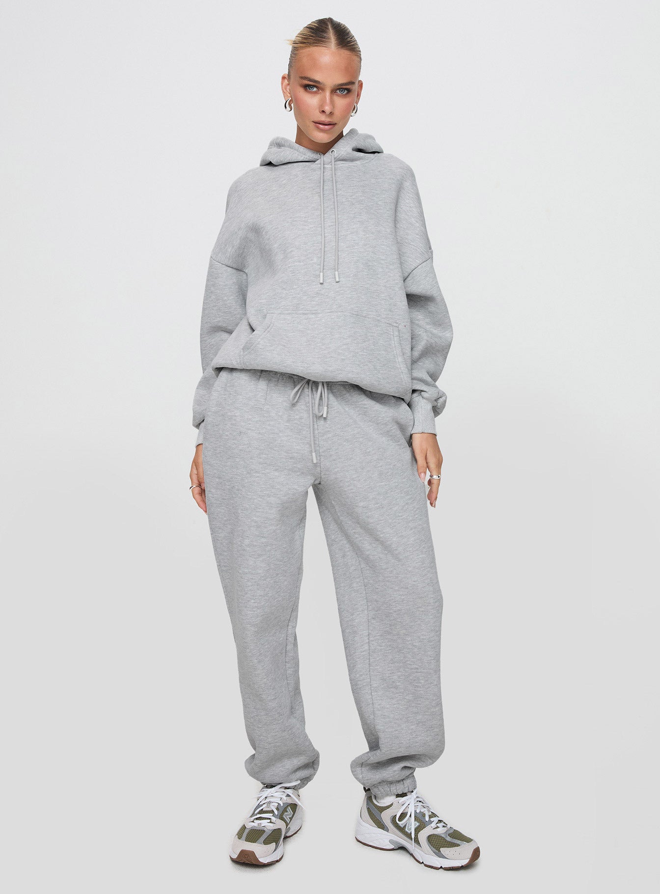 Dream Fleece Classic Hoodie Grey Marle - Image 3