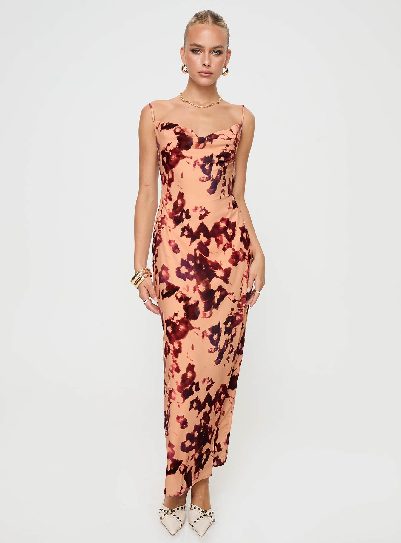 Gracele Maxi Dress Pink Floral - Image 3