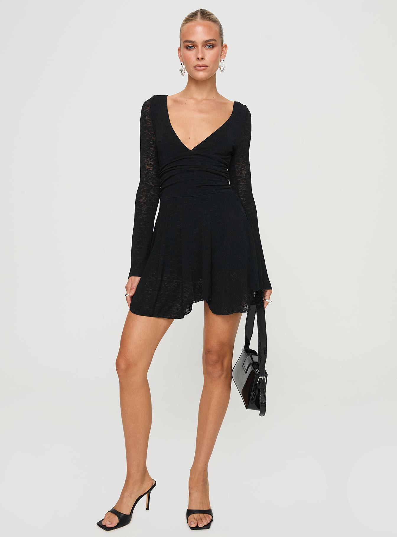 Nautia Long Sleeve Romper Black - Image 3