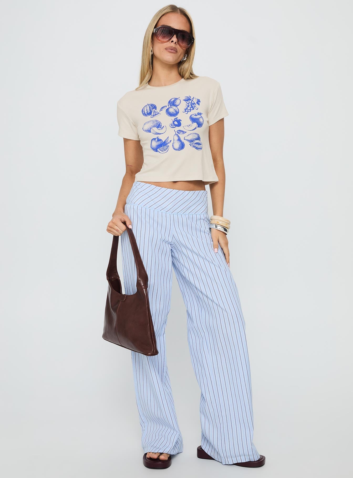 Veggie Patch Graphic Top Grey - Image 3