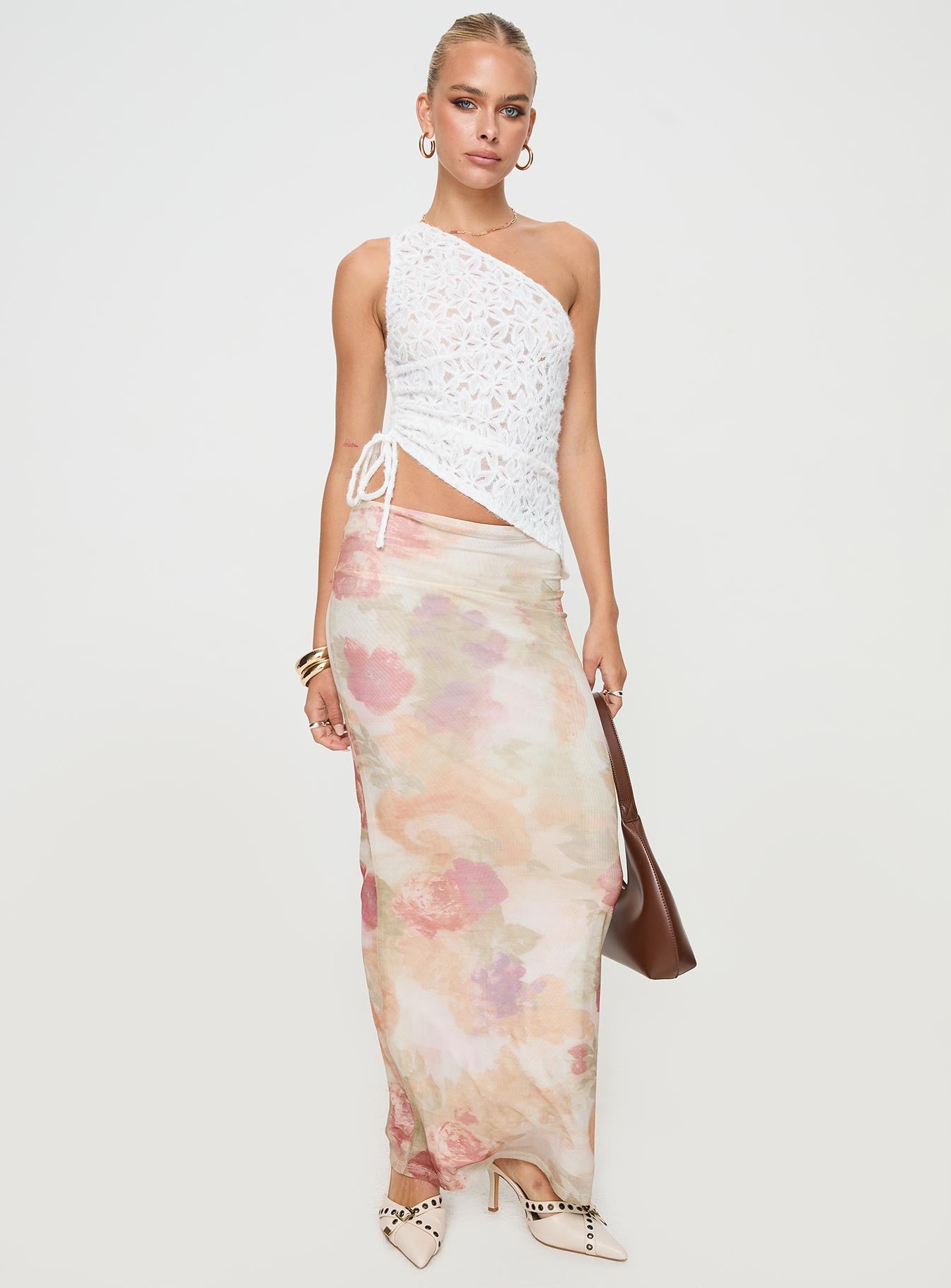 Sensua One Shoulder Top White - Image 3