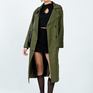 Meiko Trench Coat Khaki