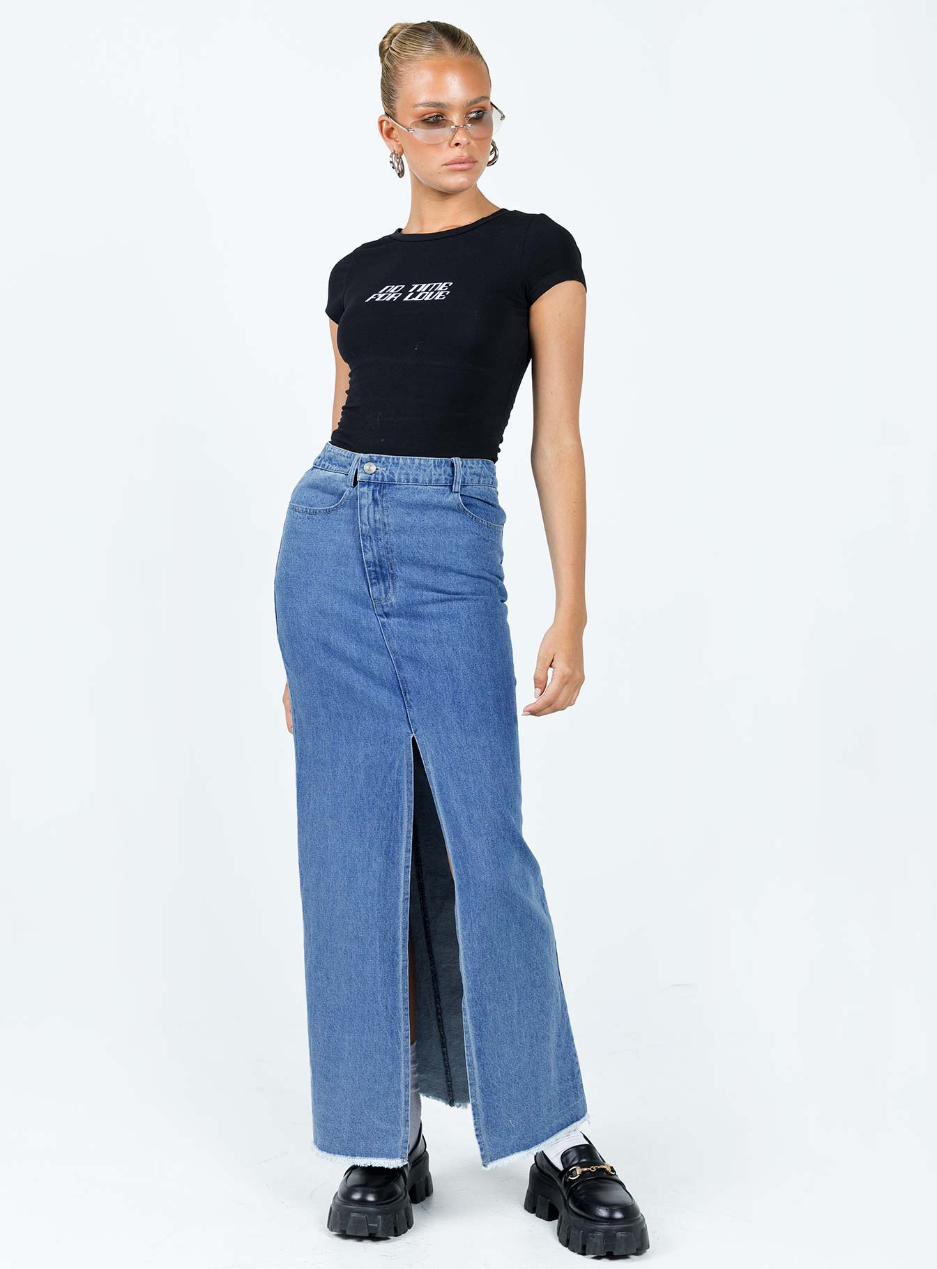 Benetti Midi Denim Skirt - Image 2