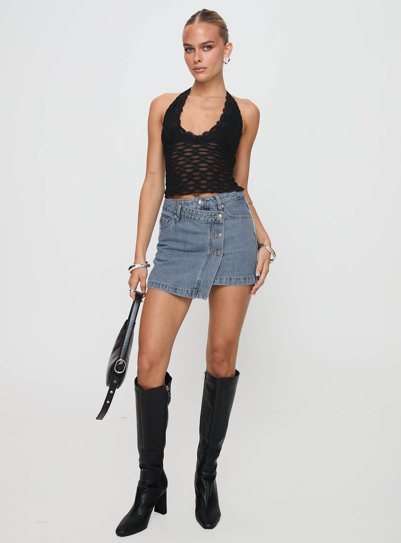 Only Angel Halter Top Black - Image 3