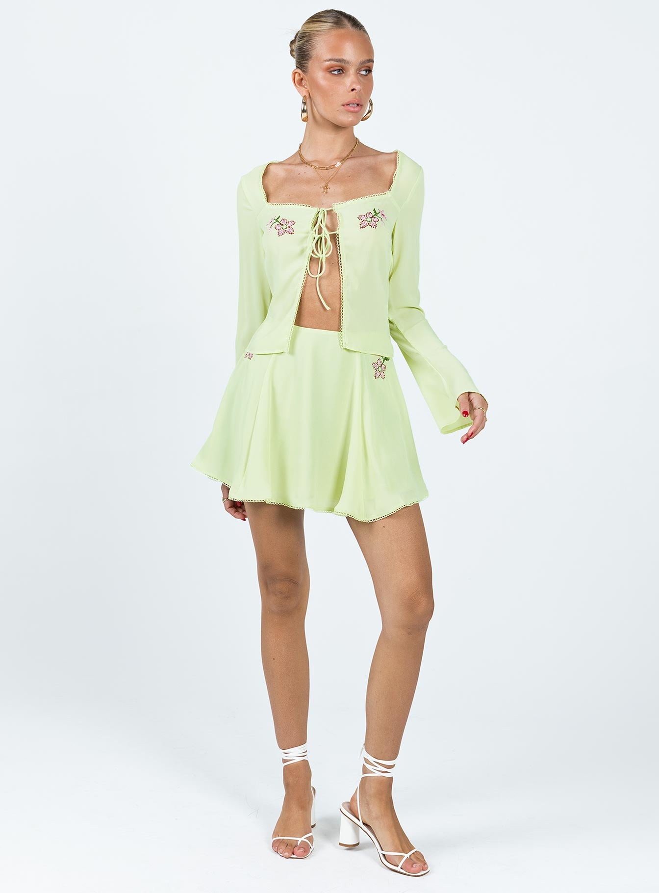 Saleya Long Sleeve Top Green - Image 3