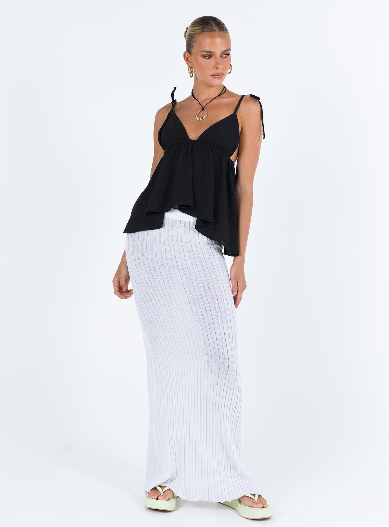 Hearts Flutter Top Black Lower Impact - Image 3