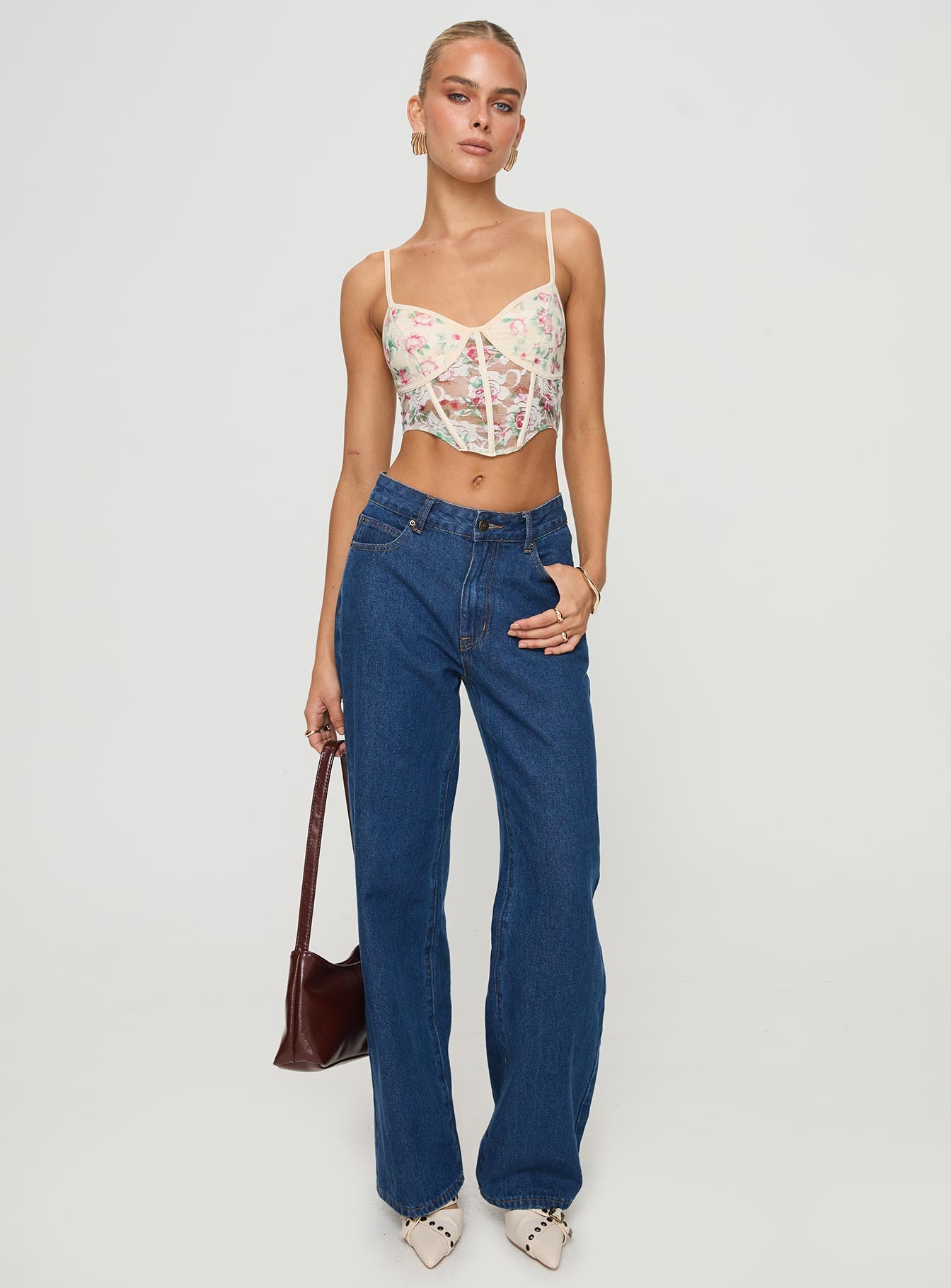 Romania Top Cream / Floral - Image 3