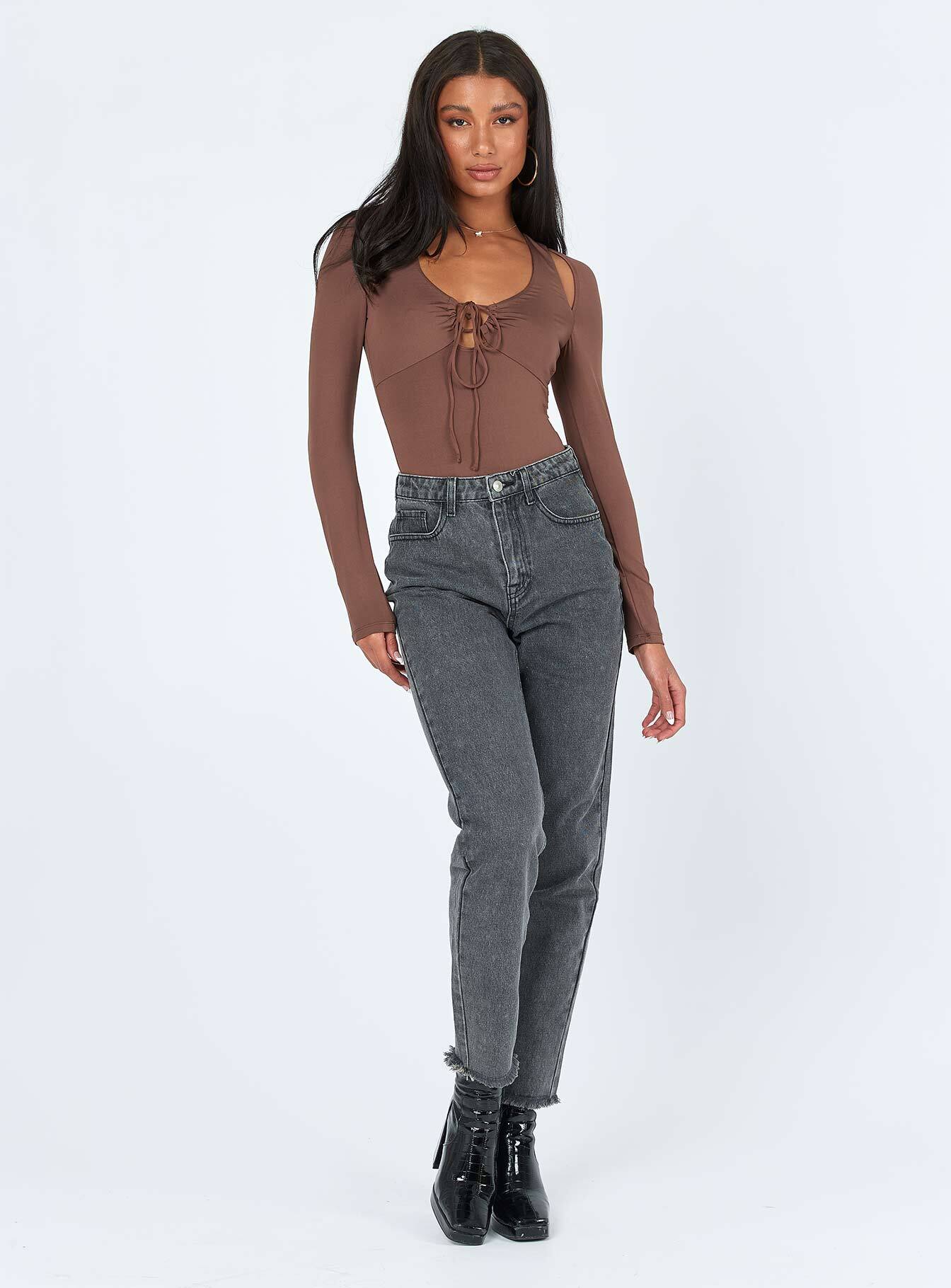 Valentina Bodysuit Brown - Image 2