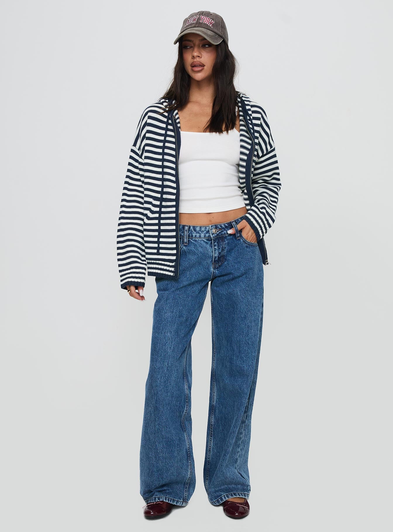 Brienna Zip Jacket Navy - Image 3