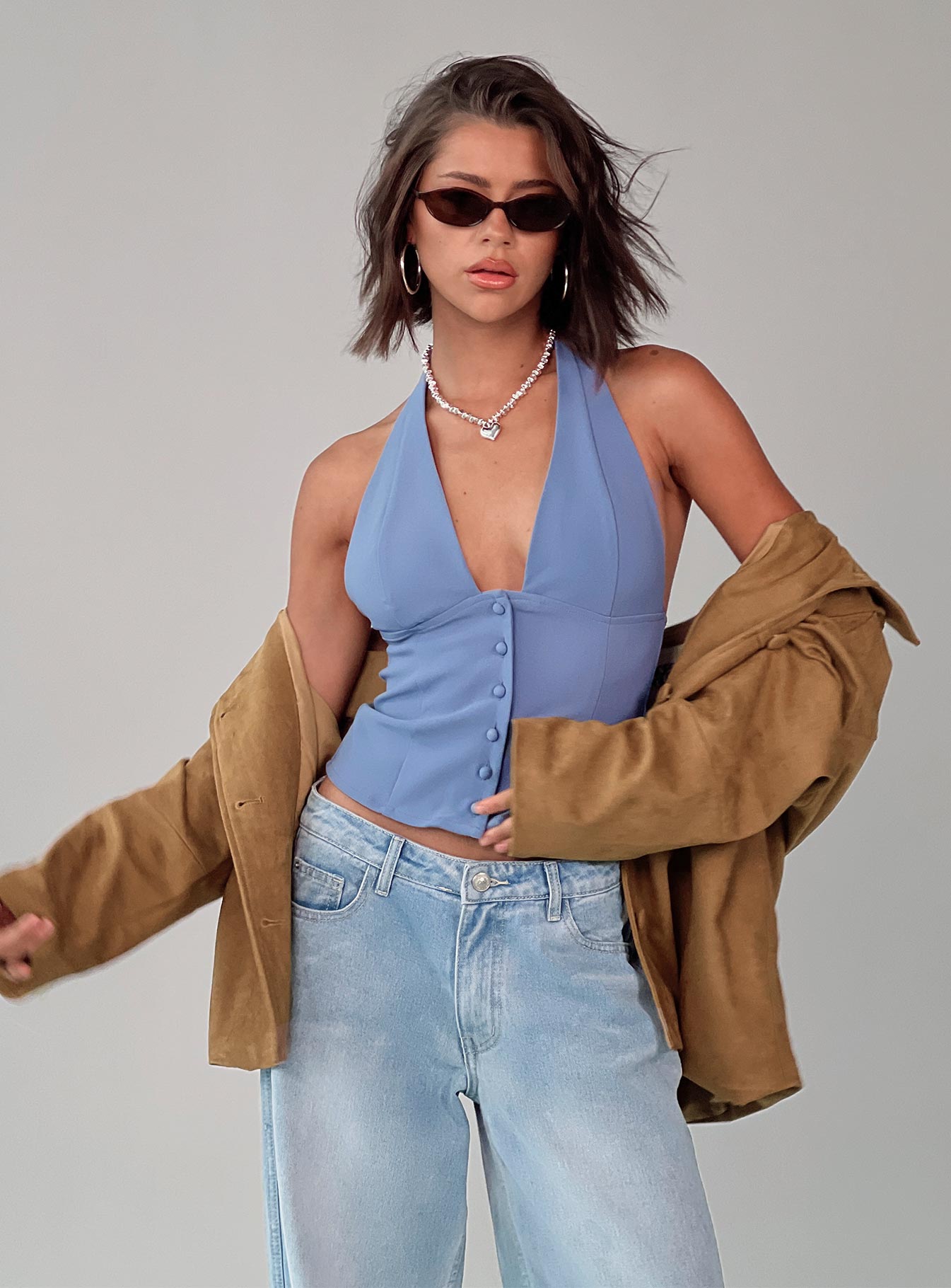 Serefina Halter Top Blue Slate - Image 9