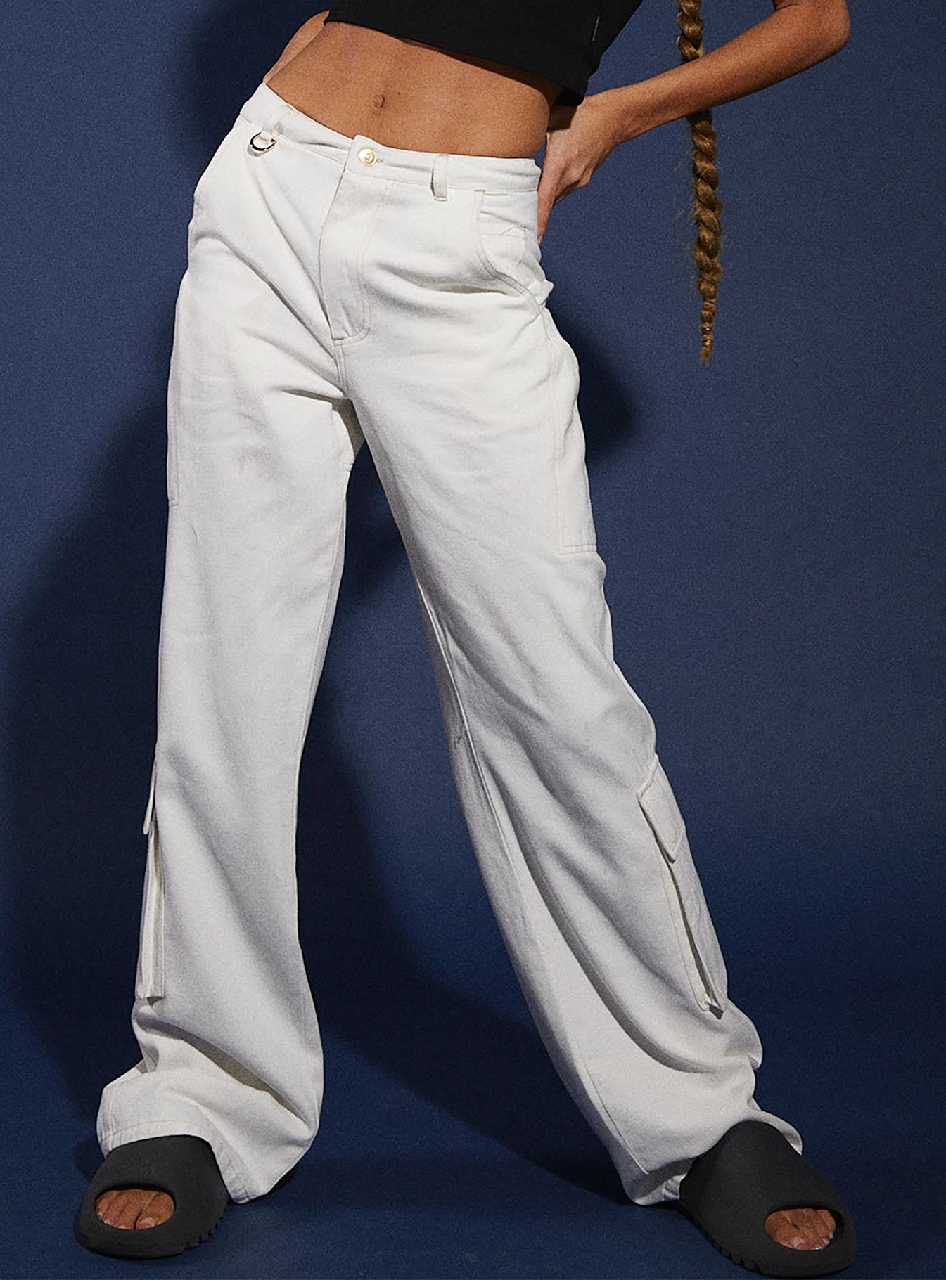JGR & STN Christina Cargo Pant White - Image 2
