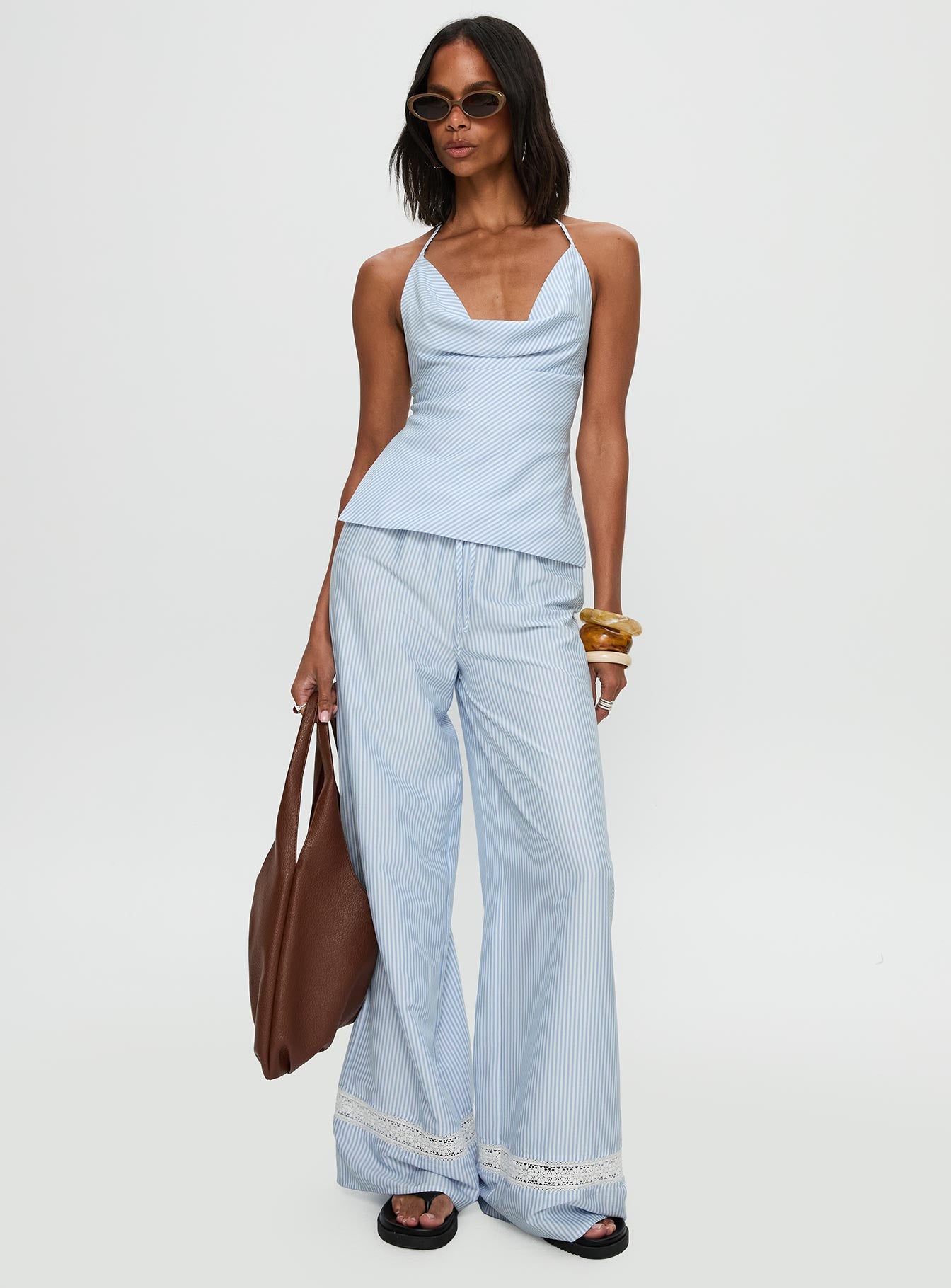 Summer Too Hot Pant Blue Stripe - Image 3