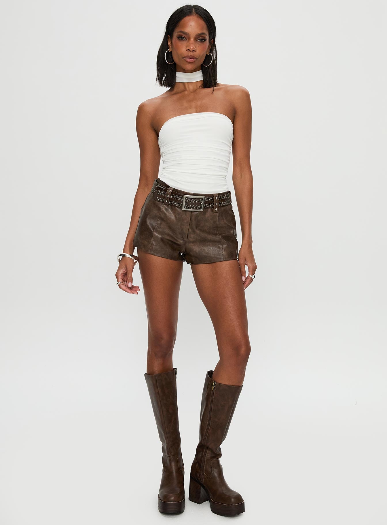 Sorelle Scarf Bodysuit White - Image 3