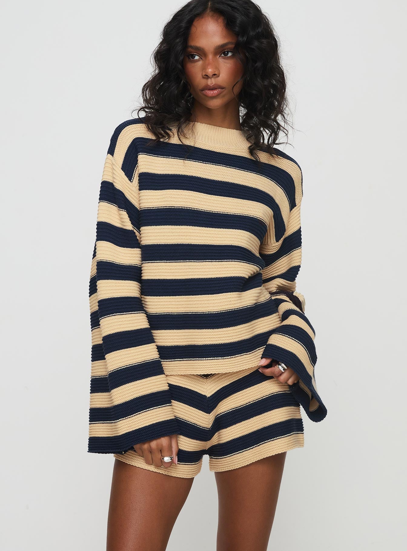 Cheyenne Set Navy / Cream Stripe - Image 3