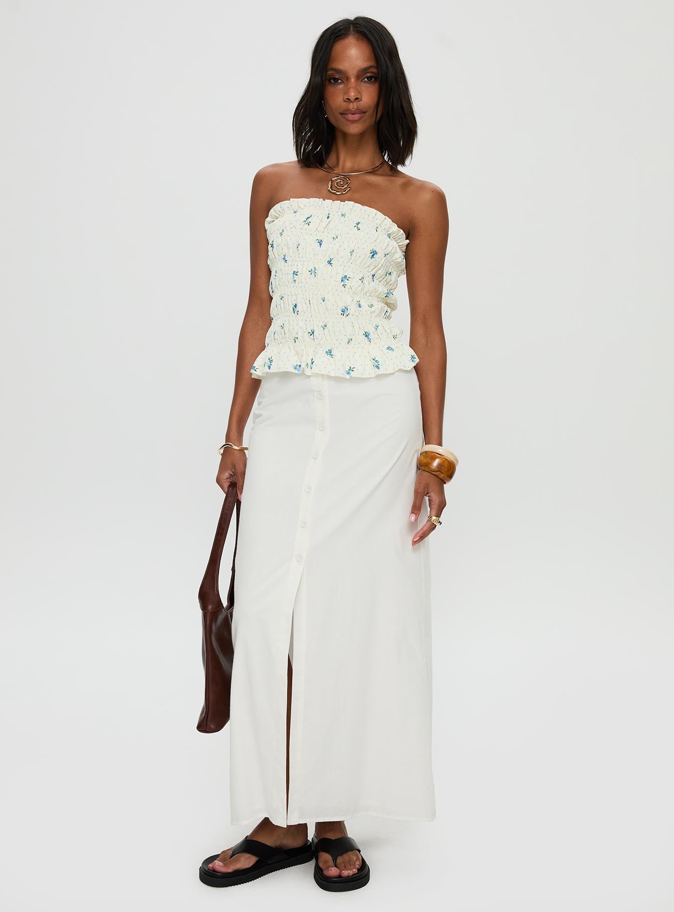Jasmira Maxi Skirt White - Image 3