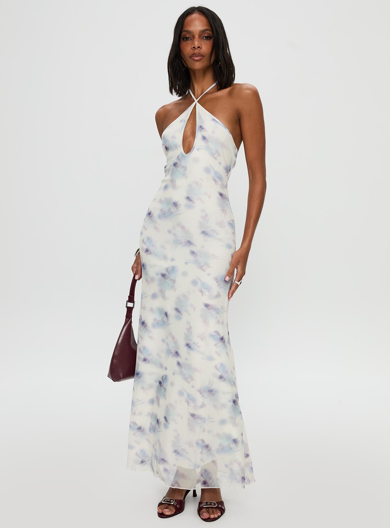 Walk On Water Halter Maxi Dress White - Image 2