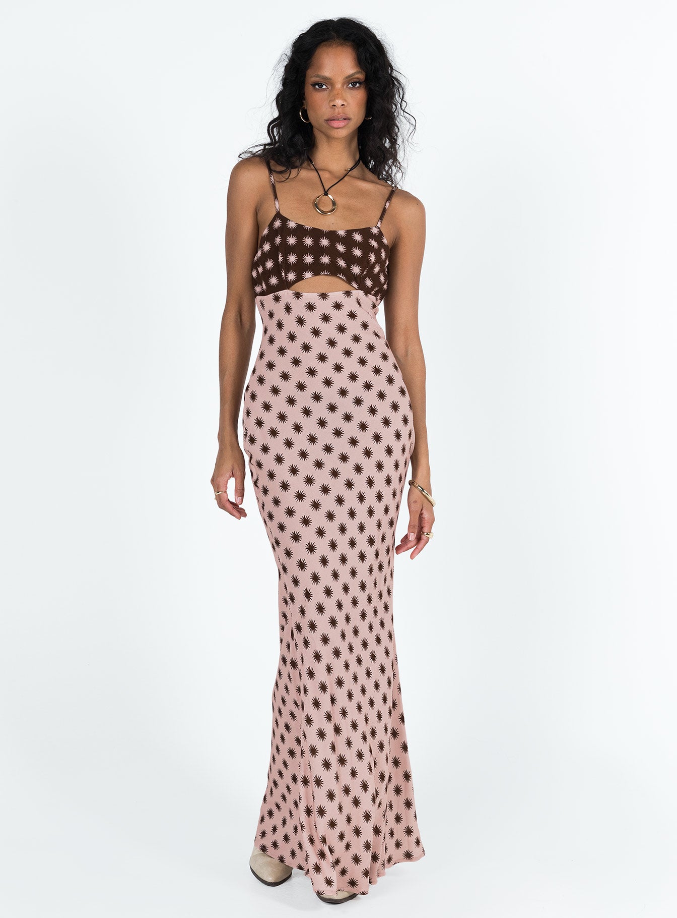 Freda Maxi Dress Pink - Image 3