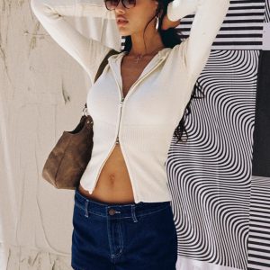 Rhode Mini Skort Blue Denim