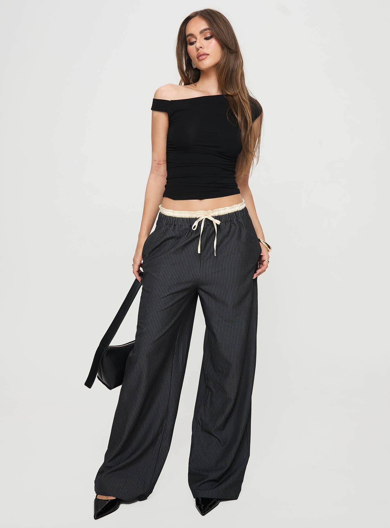 Seraphic Pants Charcoal Stripe - Image 3