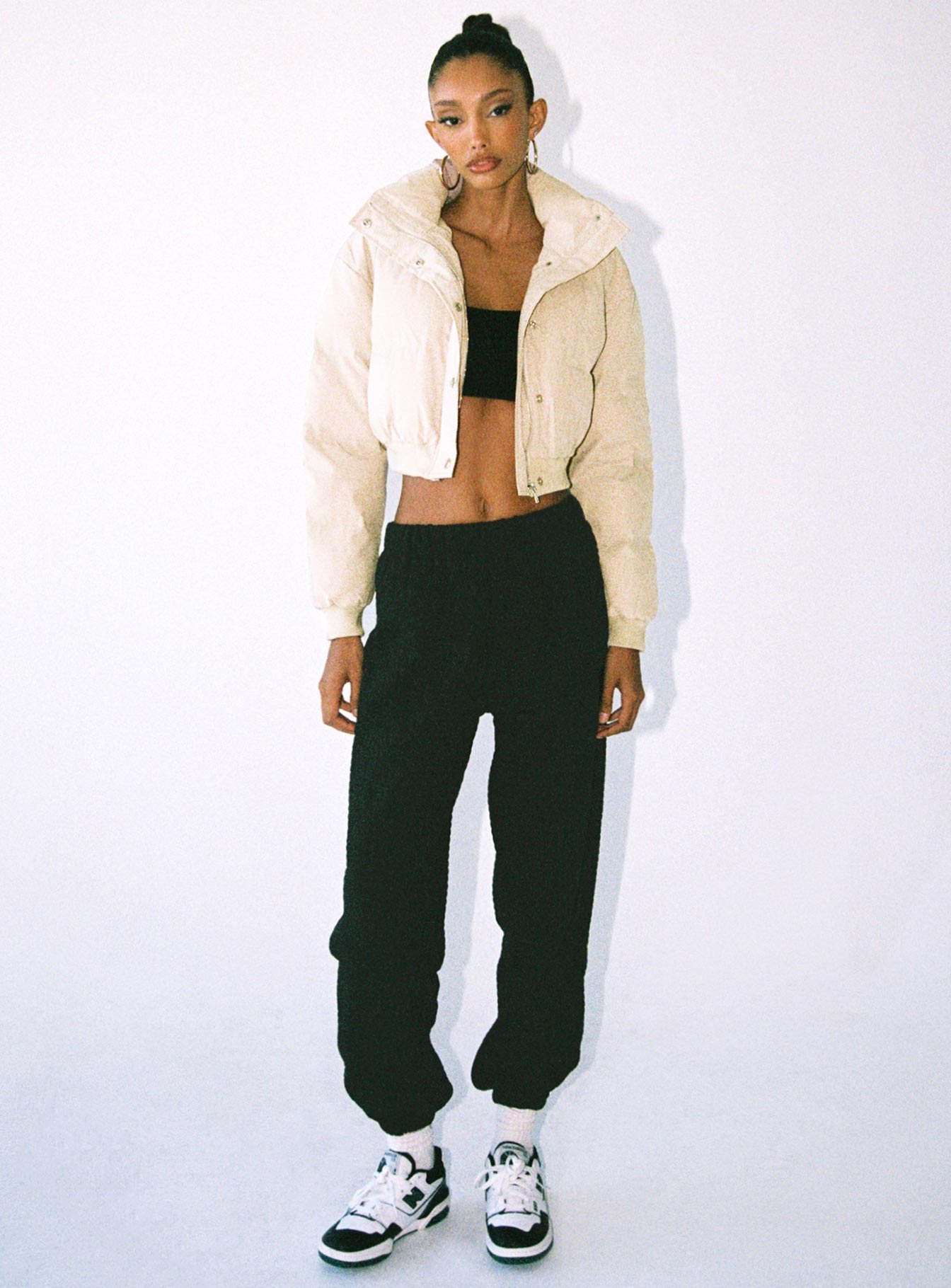 Satori Puffer Jacket Beige - Image 2