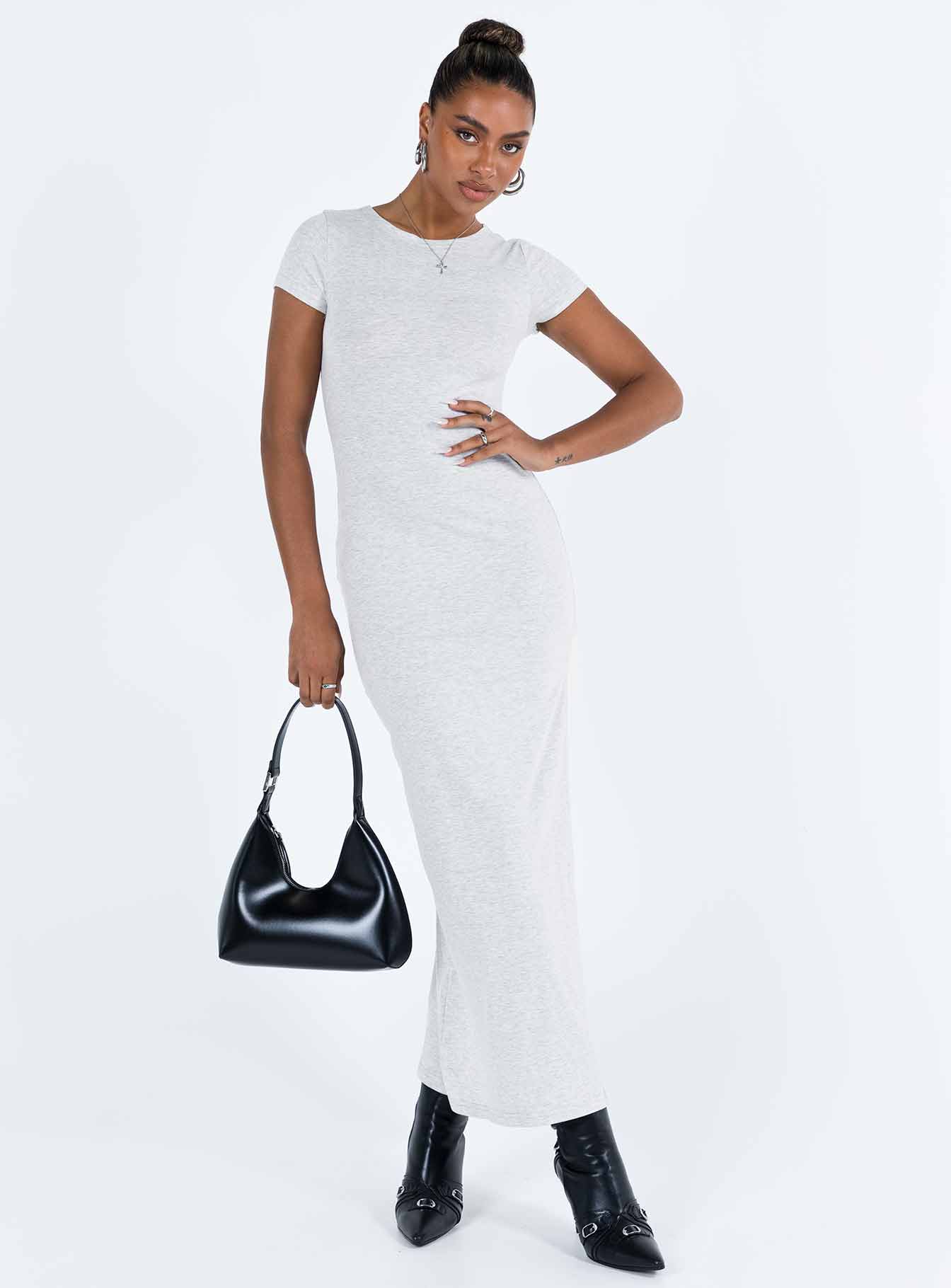 Lex Maxi Dress Grey - Image 4