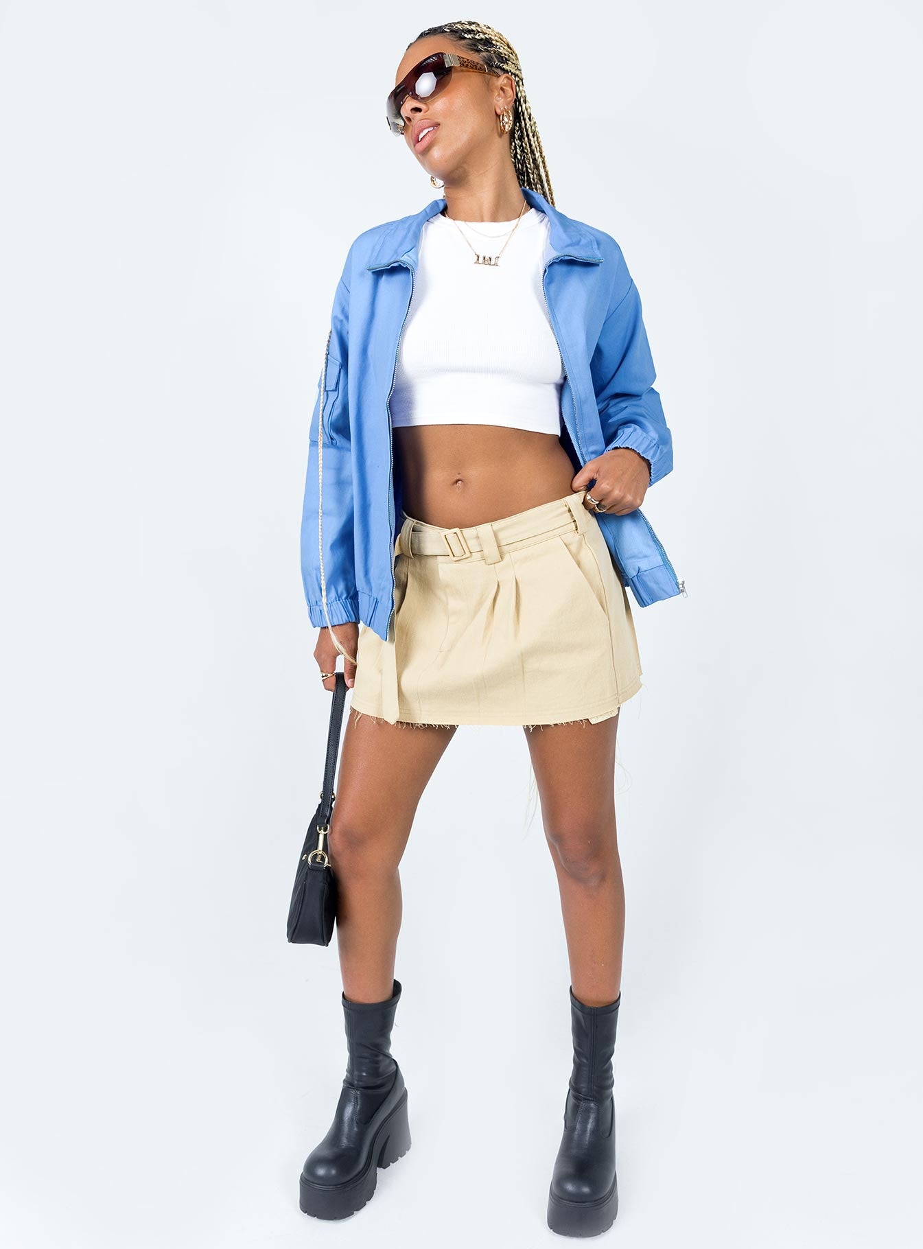 The Eva Bomber Jacket Blue - Image 2